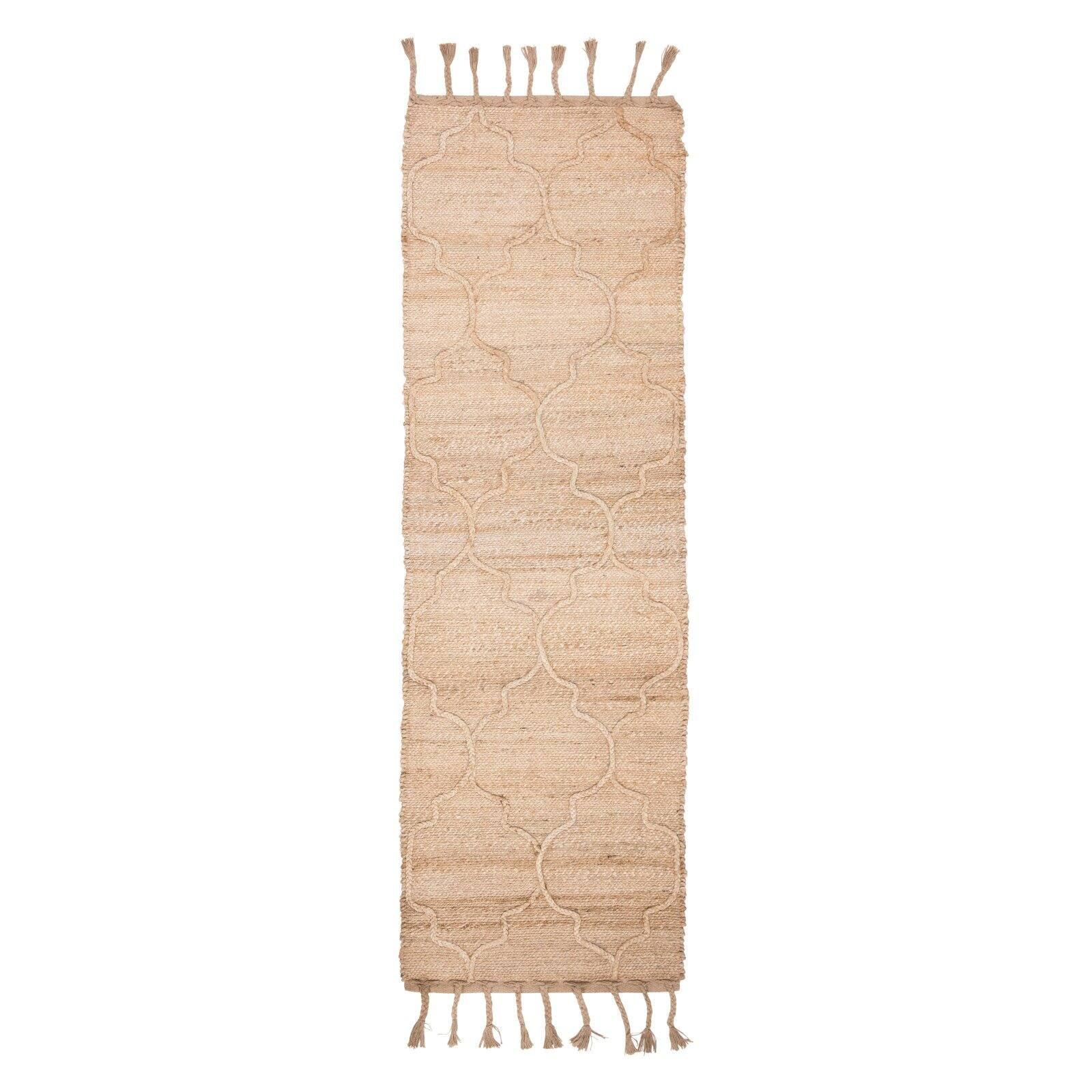 Coastal Charm Handwoven Jute Runner Rug, Natural, 2'6" x 8'