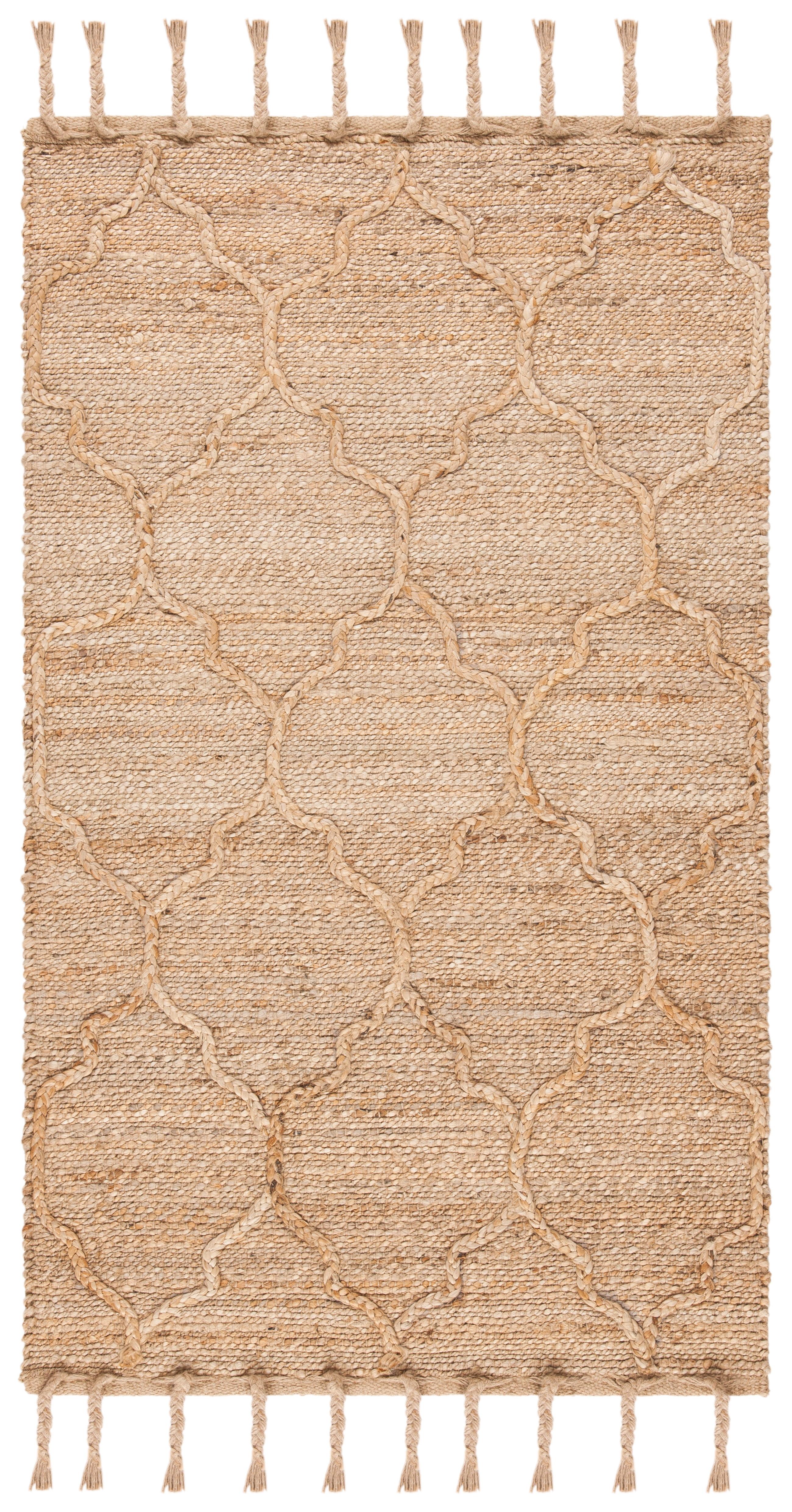 Natural Fiber NF733 Hand Woven Indoor Area Rug - Natural - 4'x6' - Safavieh.