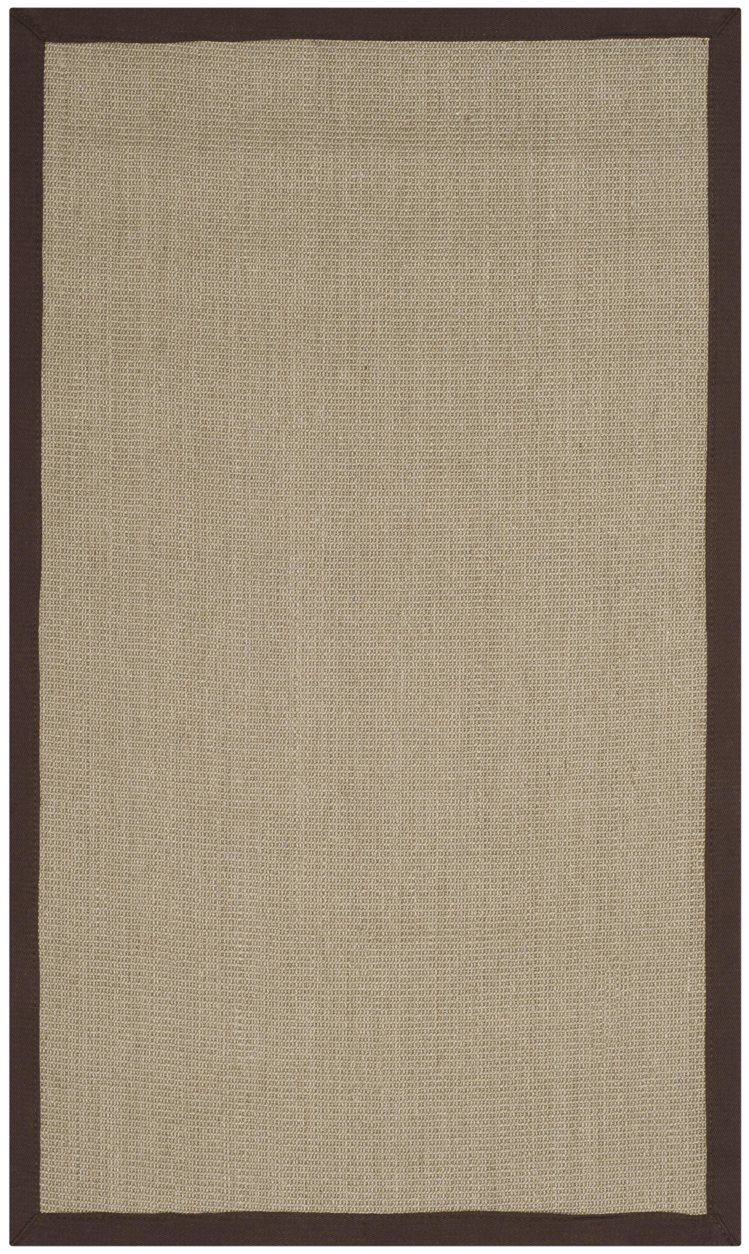 Natural Fiber NF131 Power Loomed Accent Rug - Sage/Brown - 2'x3' - Safavieh.