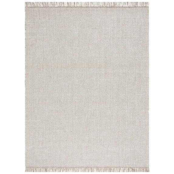 SAFAVIEH Natural Fiber Crawford Abstract Area Rug, Ivory/Natural, 10' x 14'