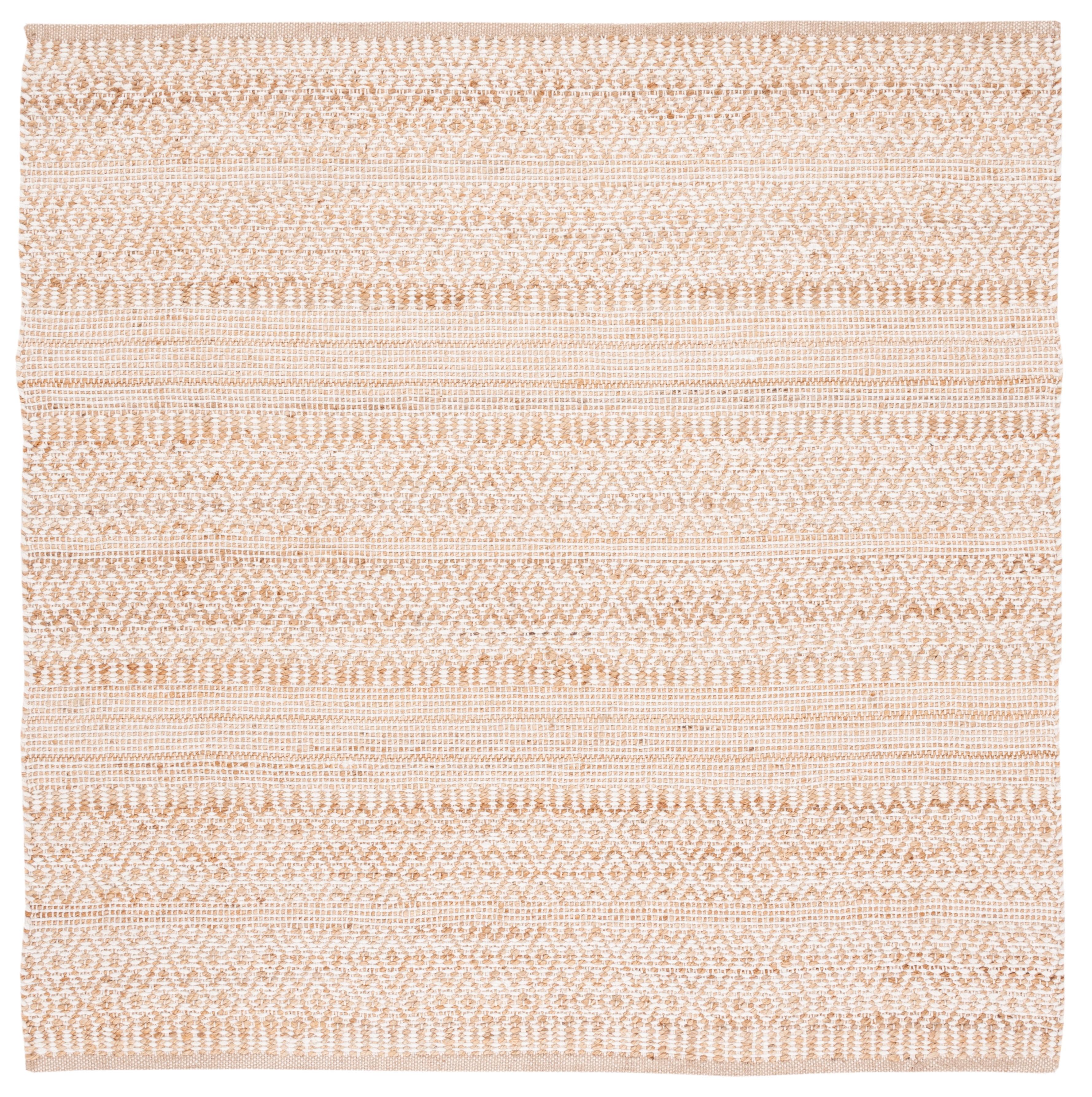 Natural Fiber NF212 Hand Woven Indoor Area Rug - Bleach - 6'x6' - Safavieh