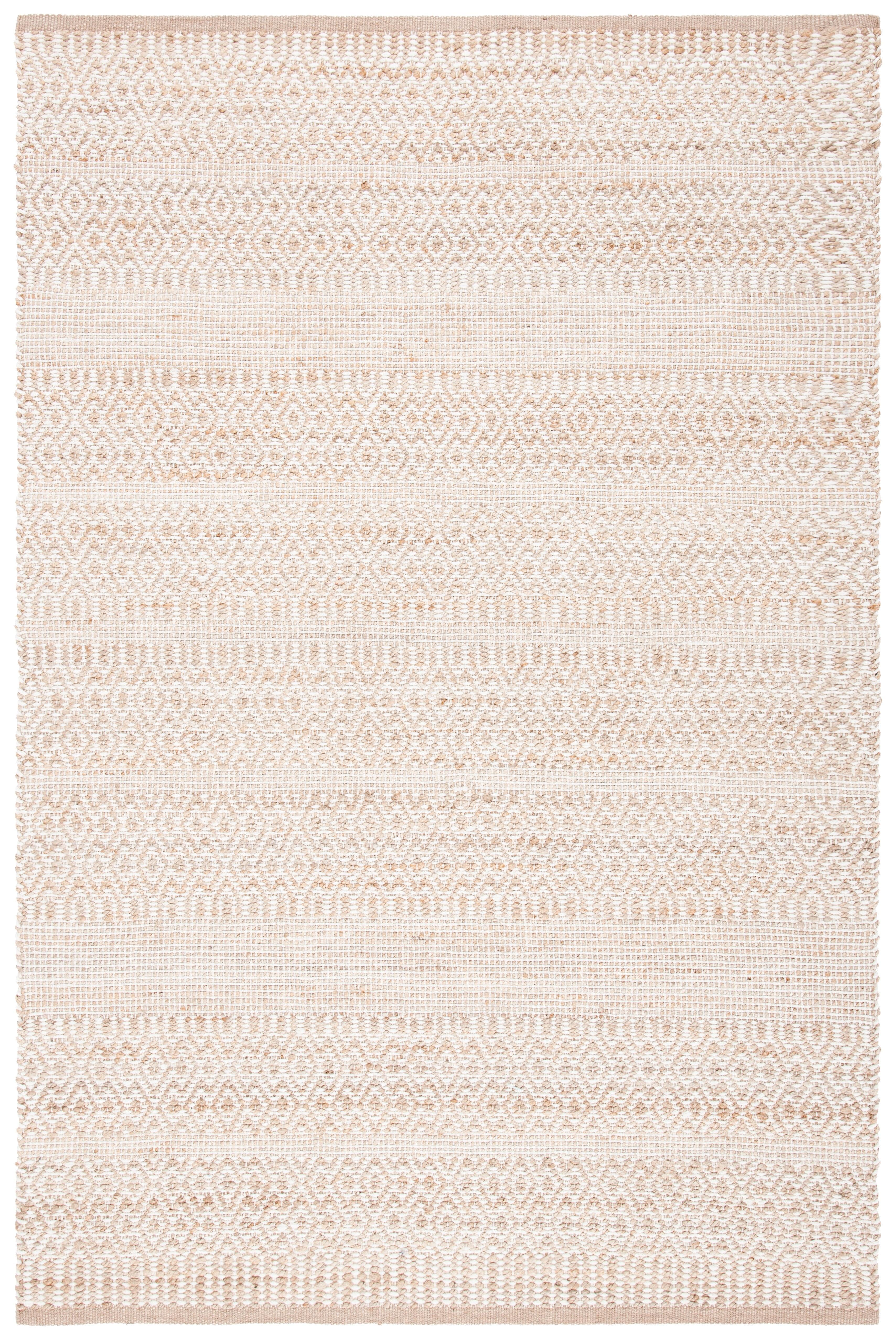 Natural Fiber NF212 Hand Woven Indoor Area Rug - Bleach - 6'x6' - Safavieh