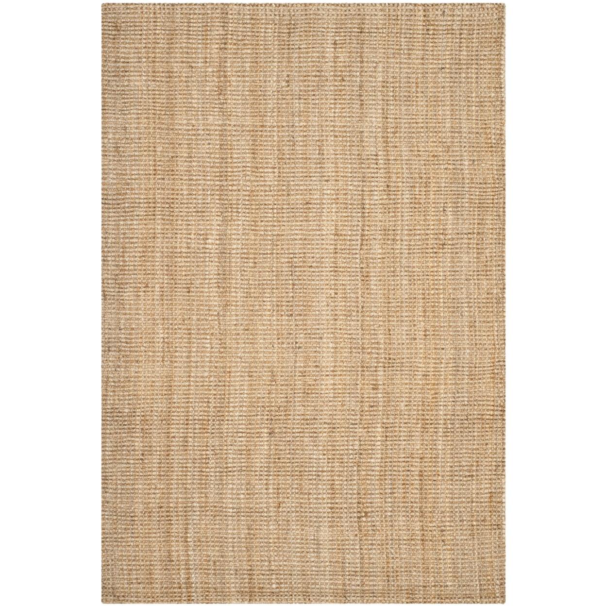 Handwoven Earthy Natural Jute 6' x 9' Rectangular Area Rug