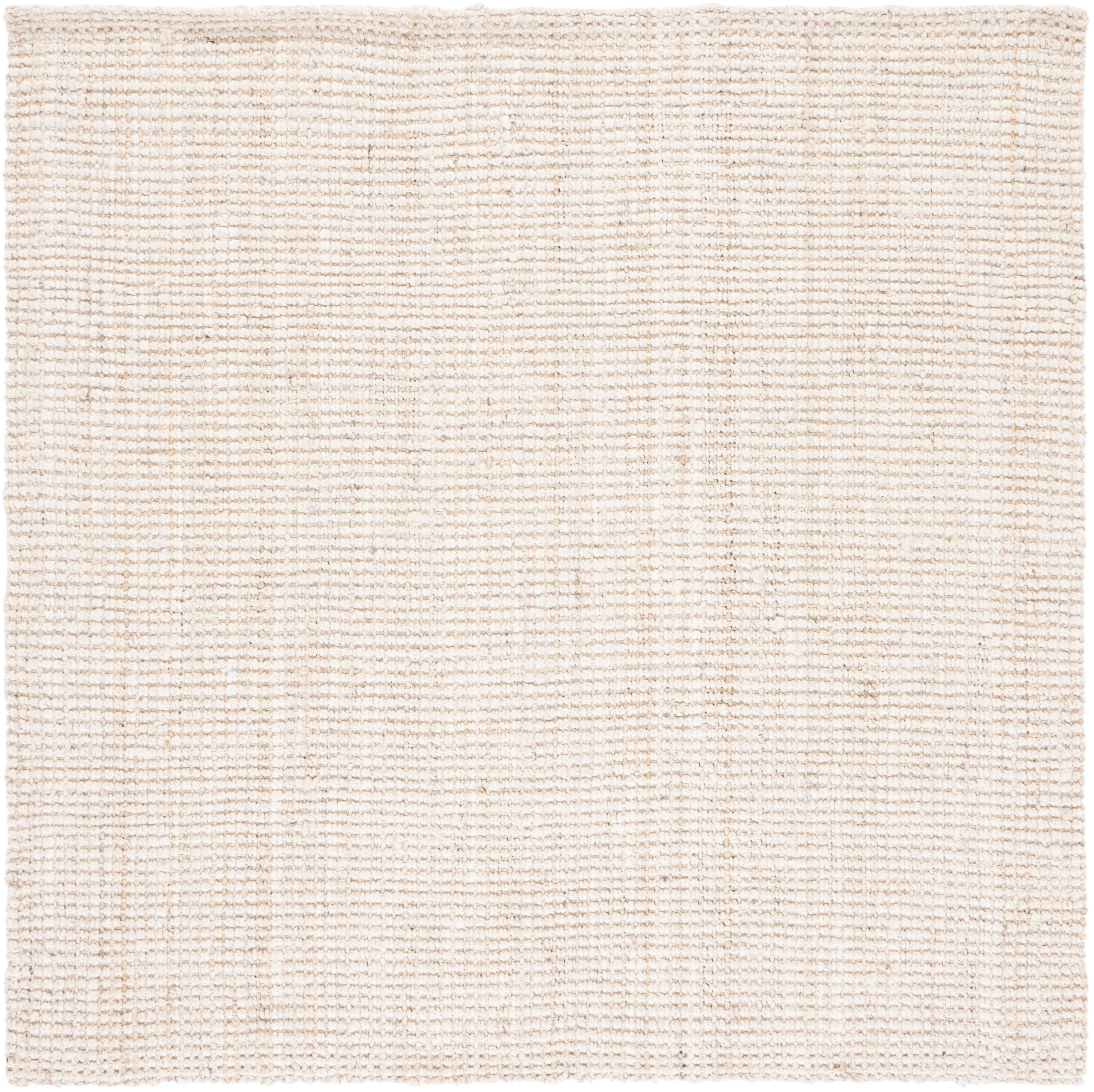 Natural Fiber NF730 Hand Woven Area Rug - Ivory - 9'x9' - Safavieh.