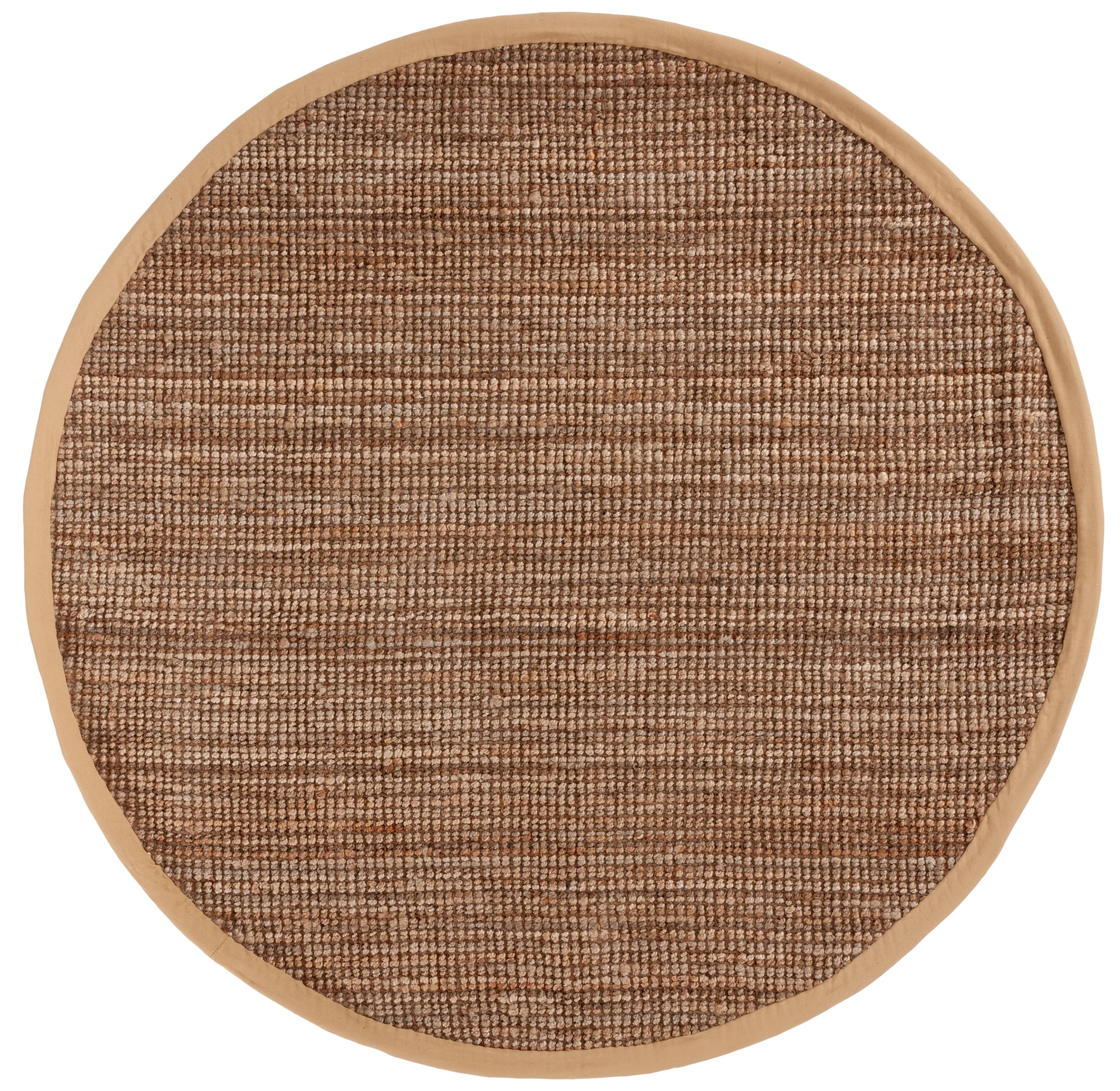 Handmade Round Natural Jute Area Rug, 9' x 9'