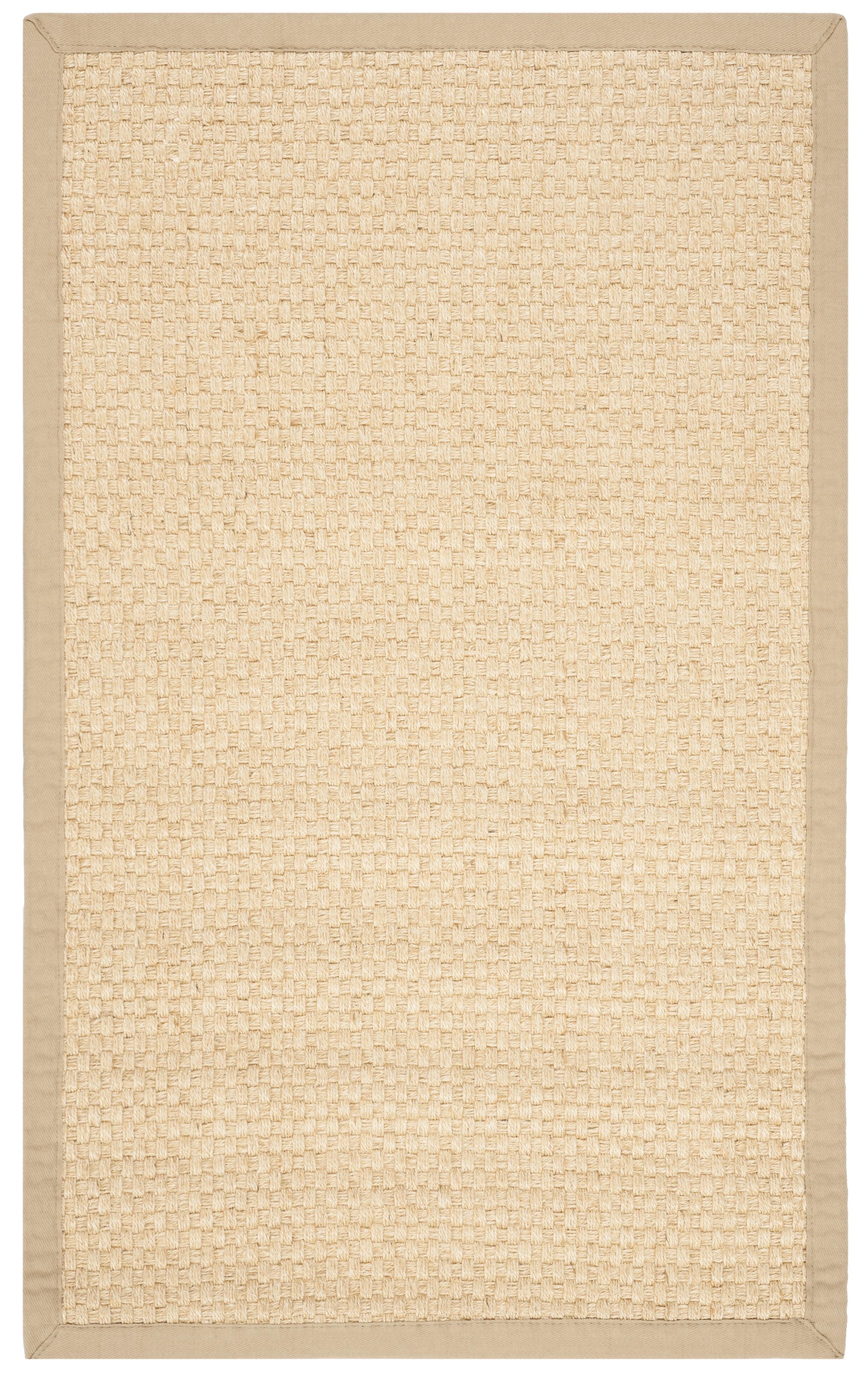 SAFAVIEH Natural Fiber Emma Solid Area Rug, Natural/Beige, 2'6" x 4'