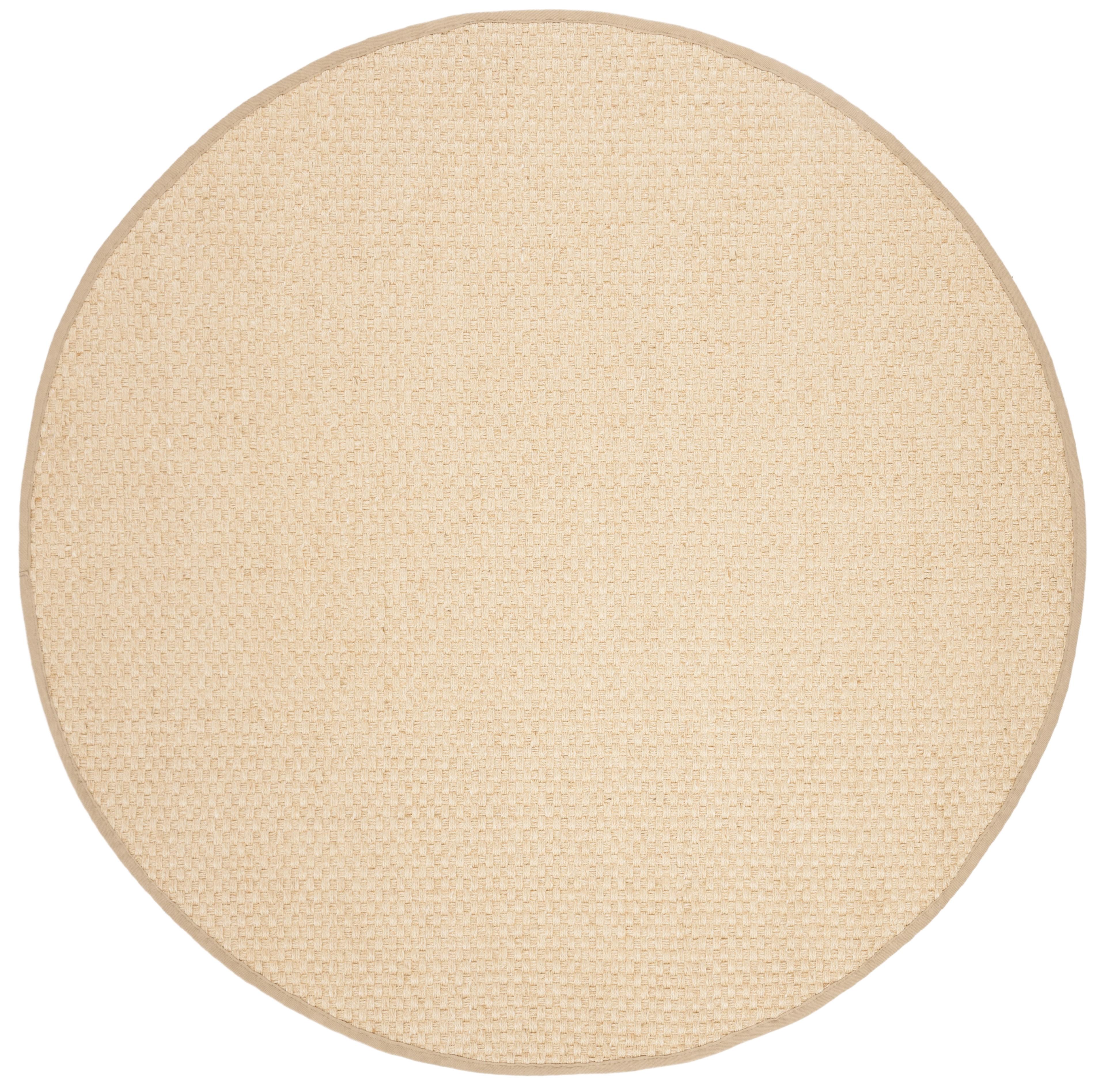 Natural Fiber NF156 Power Loomed Indoor Area Rug - Natural/Beige - 6' Round - Safavieh