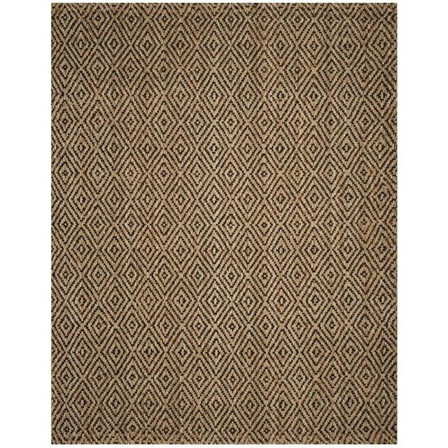 Natural Fiber NF181 Hand Woven Indoor Area Rug - Natural/Black - 4'x6' - Safavieh.