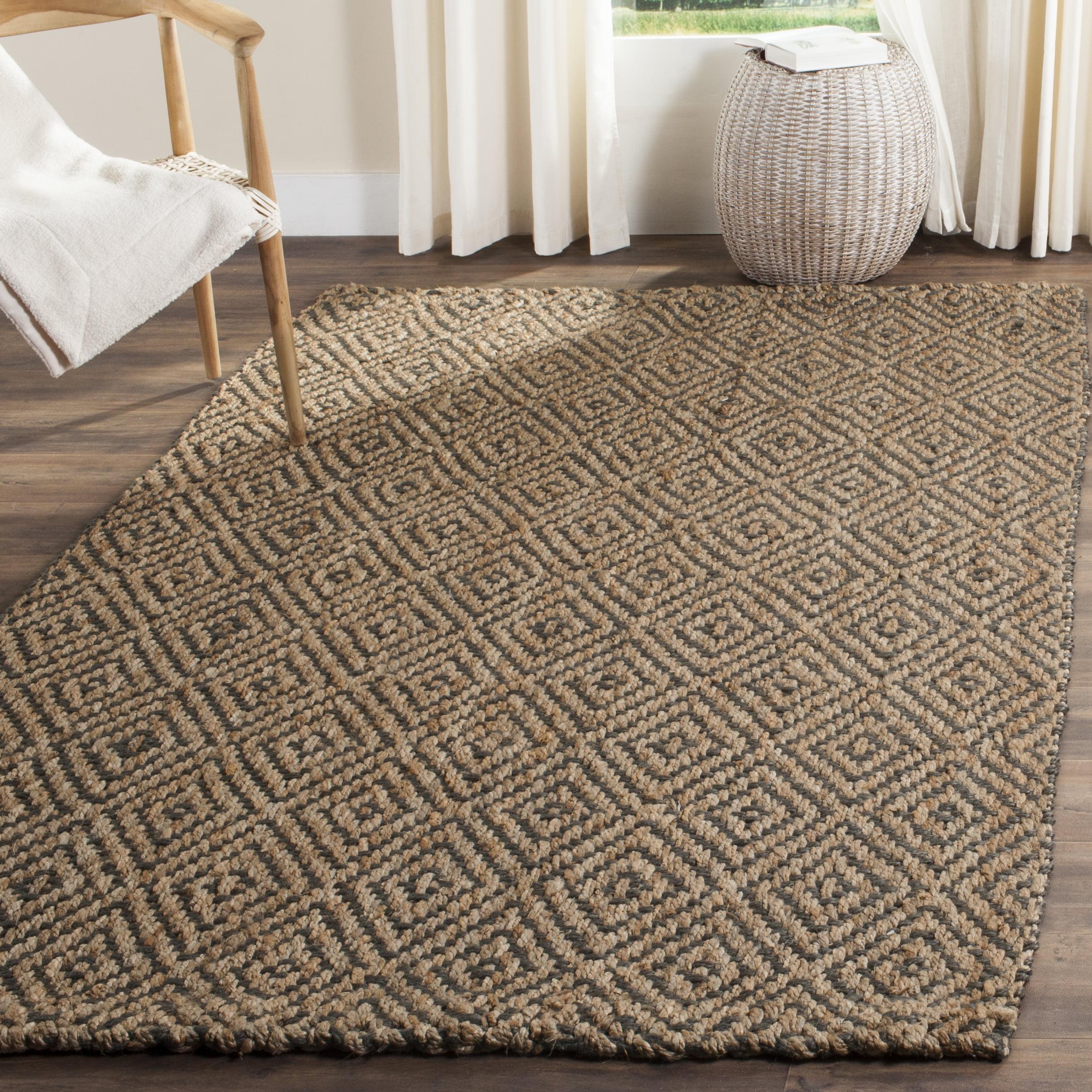 Natural Fiber NF181 Hand Woven Indoor Accent Rug - Natural/Grey - 2'3"x4' - Safavieh.