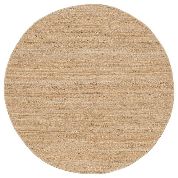 Natural Fiber NFB305 Hand Woven Area Rug - Natural - 5' round - Safavieh.
