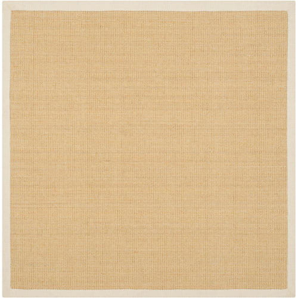 Natural Fiber NF441 Power Loomed Indoor Area Rug - Maize/Wheat - 6'x6' - Safavieh.