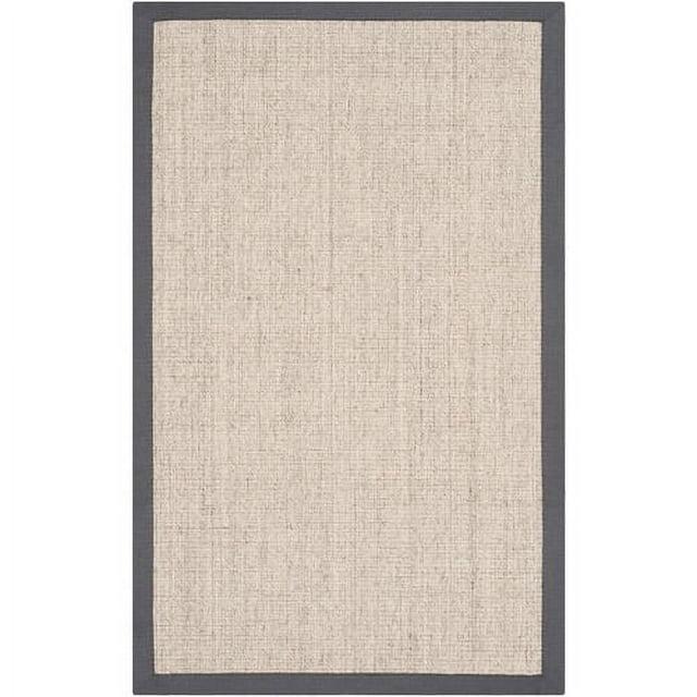 Natural Fiber NF441 Power Loomed Indoor Area Rug - Marble/Grey - 4'x4' - Safavieh