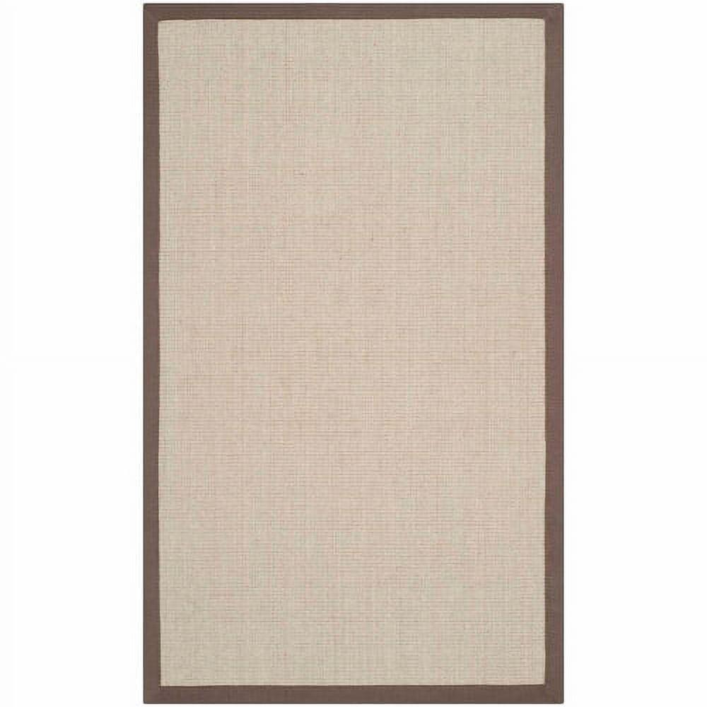 Handmade Taupe & Light Brown Braided Non-Slip Area Rug 30" x 4"