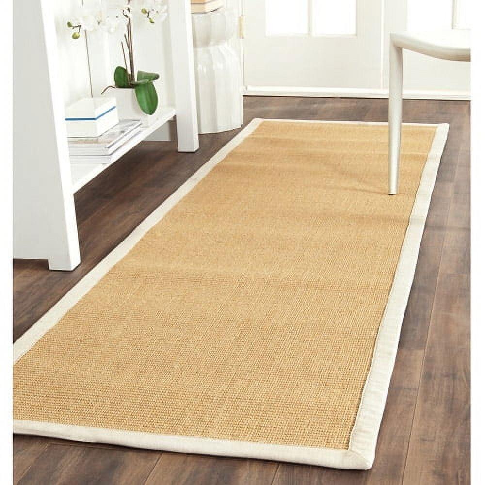 Natural Fiber NF441 Power Loomed Indoor Runner Rug - Maize/Wheat - 2'6"x12' - Safavieh.