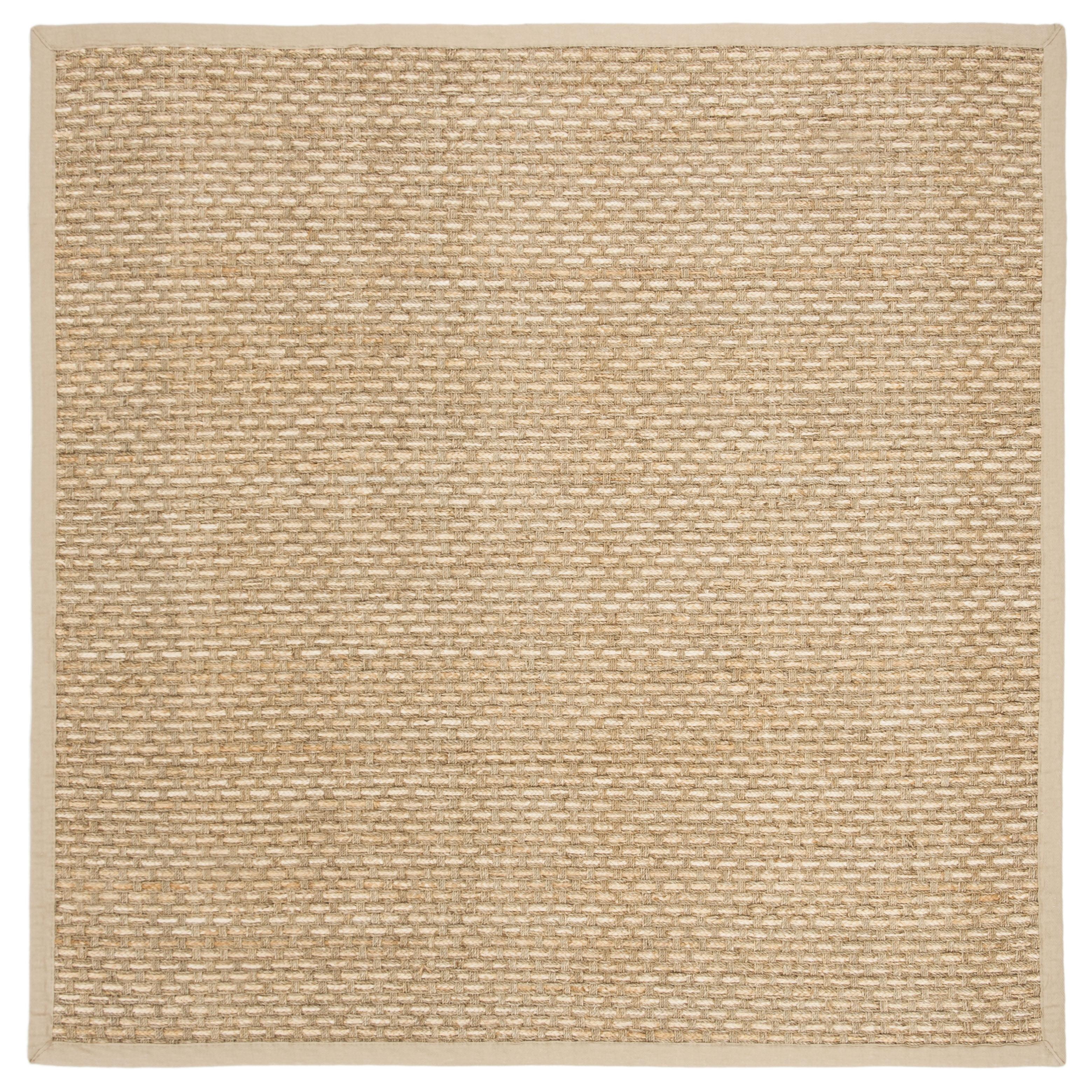 Natural Fiber NF114 Power Loomed Indoor Area Rug - Natural/Ivory - 4'x4' - Safavieh.