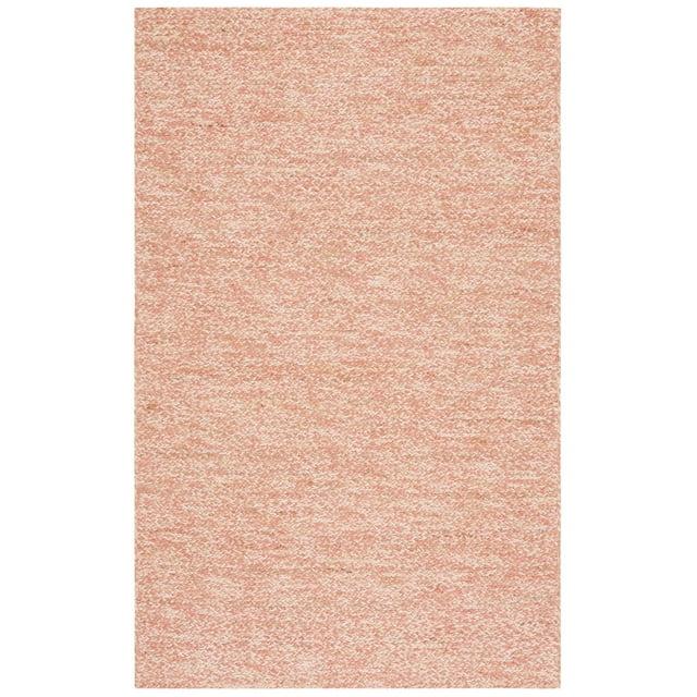 Natural Fiber NFB950 Hand Loomed Area Rug - Pink/Natural - 3'x5' - Safavieh.