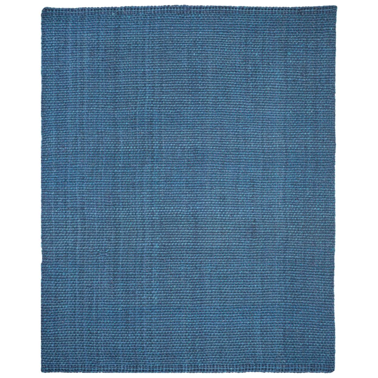 Handmade Braided Jute 6' x 6' Square Rug in Blue