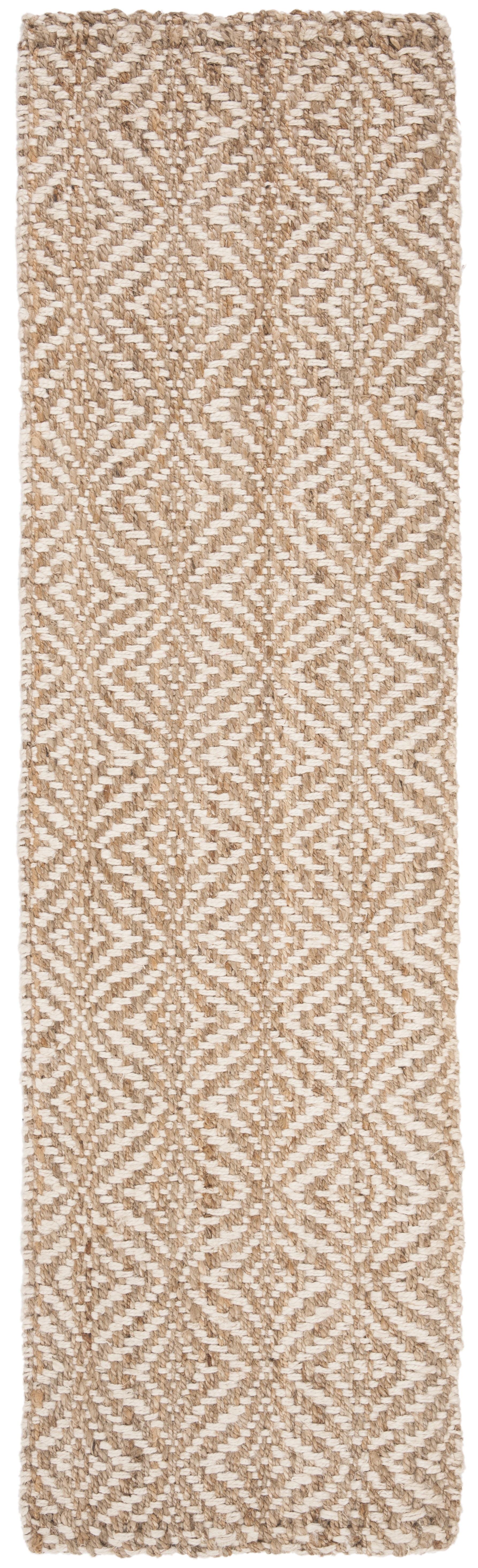 Natural Fiber NF185 Hand Woven Indoor Runner - Natural/Ivory - 2'6"x12' - Safavieh