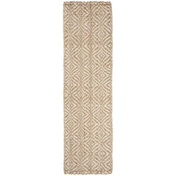 Natural Fiber NF185 Hand Woven Indoor Runner - Natural/Ivory - 2'6"x12' - Safavieh