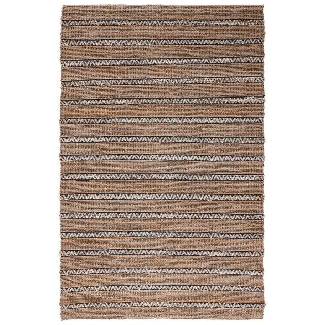 Natural Fiber NFB655 Flat Weave Indoor Area Rug - Navy/Natural - 8'x10' - Safavieh