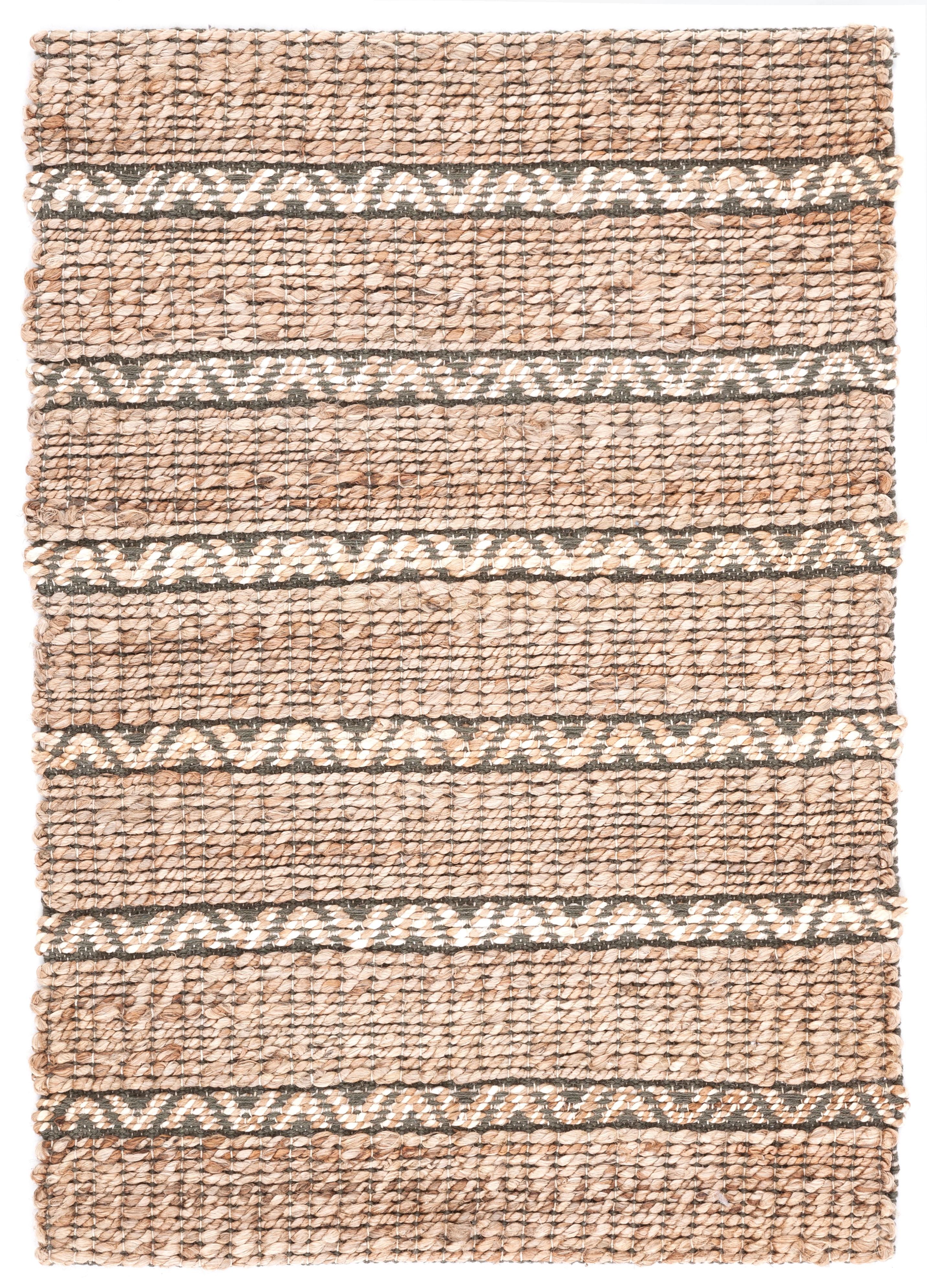 Natural Fiber NFB655 Power Loomed Area Rug - Olive/Natural - 3'x5' - Safavieh.