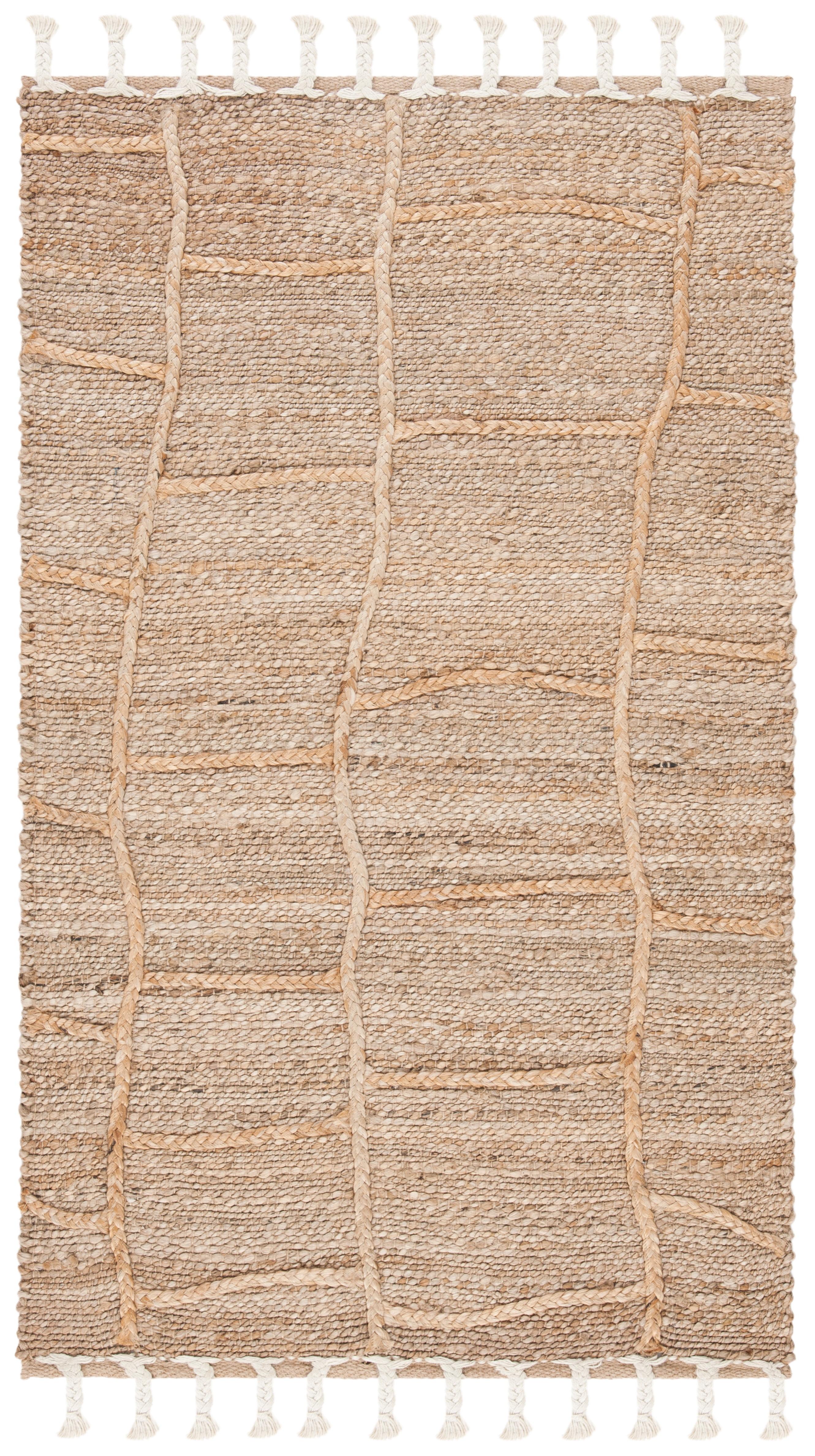 Natural Fiber NF733 Hand Woven Indoor Area Rug - Natural - 4'x6' - Safavieh.