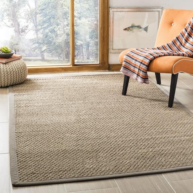 Natural Fiber NF153 Power Loomed Indoor Area Rug - Natural/Grey - 8'x10' - Safavieh.