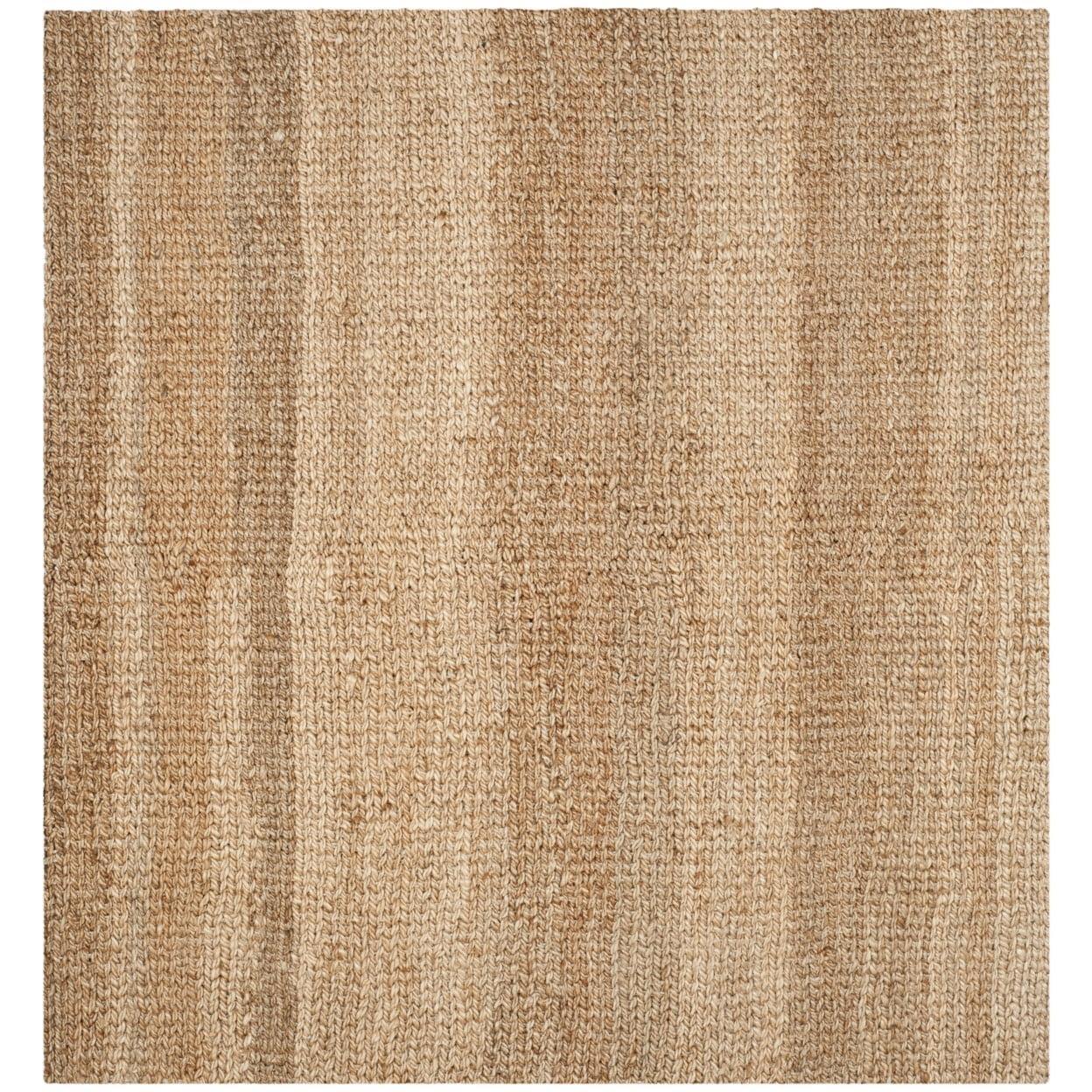 Natural Jute 7' x 7' Square Handwoven Area Rug