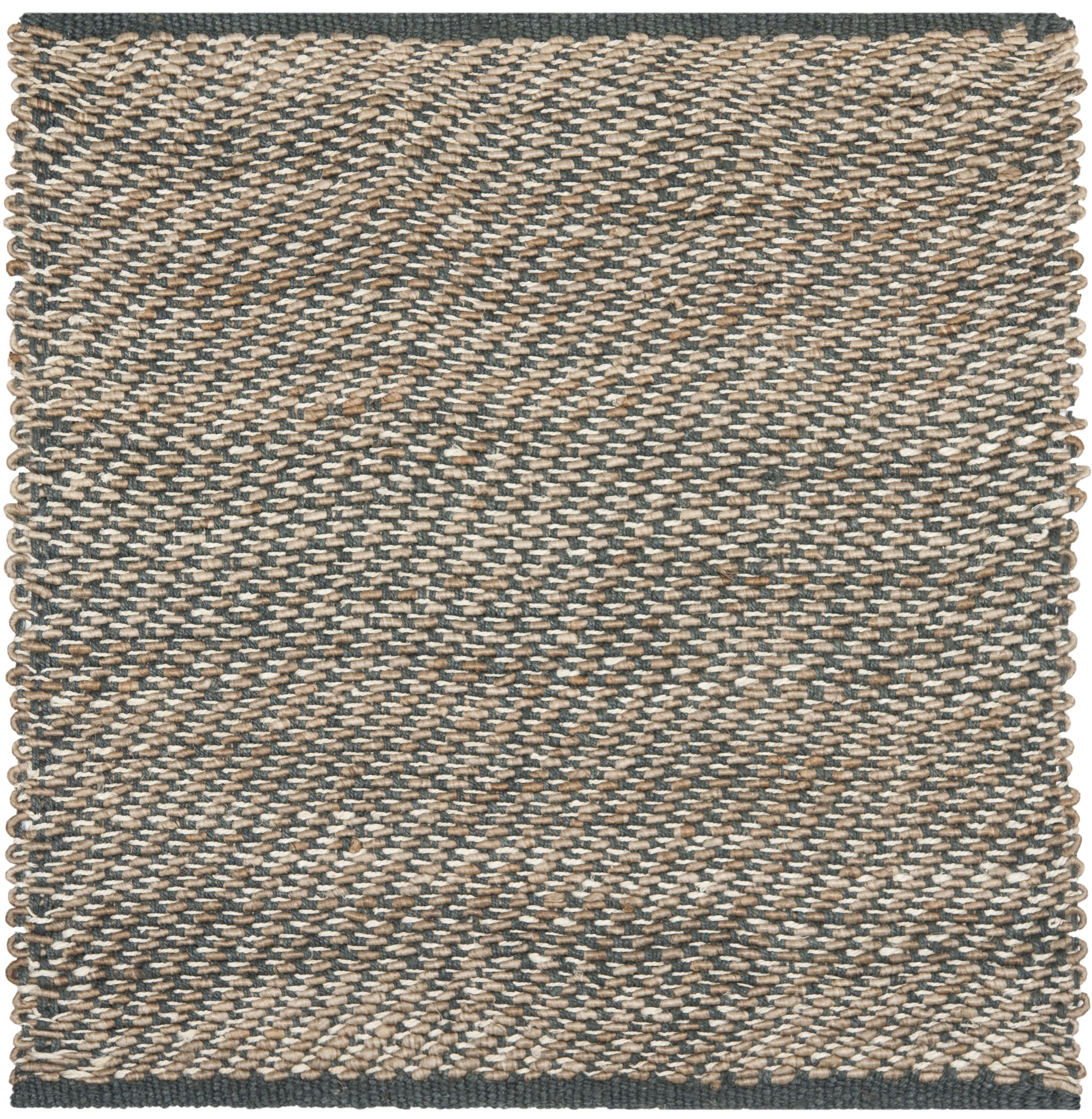 Natural Fiber NF454 Hand Woven Indoor Area Rug - Blue/Natural - 6'x6' - Safavieh
