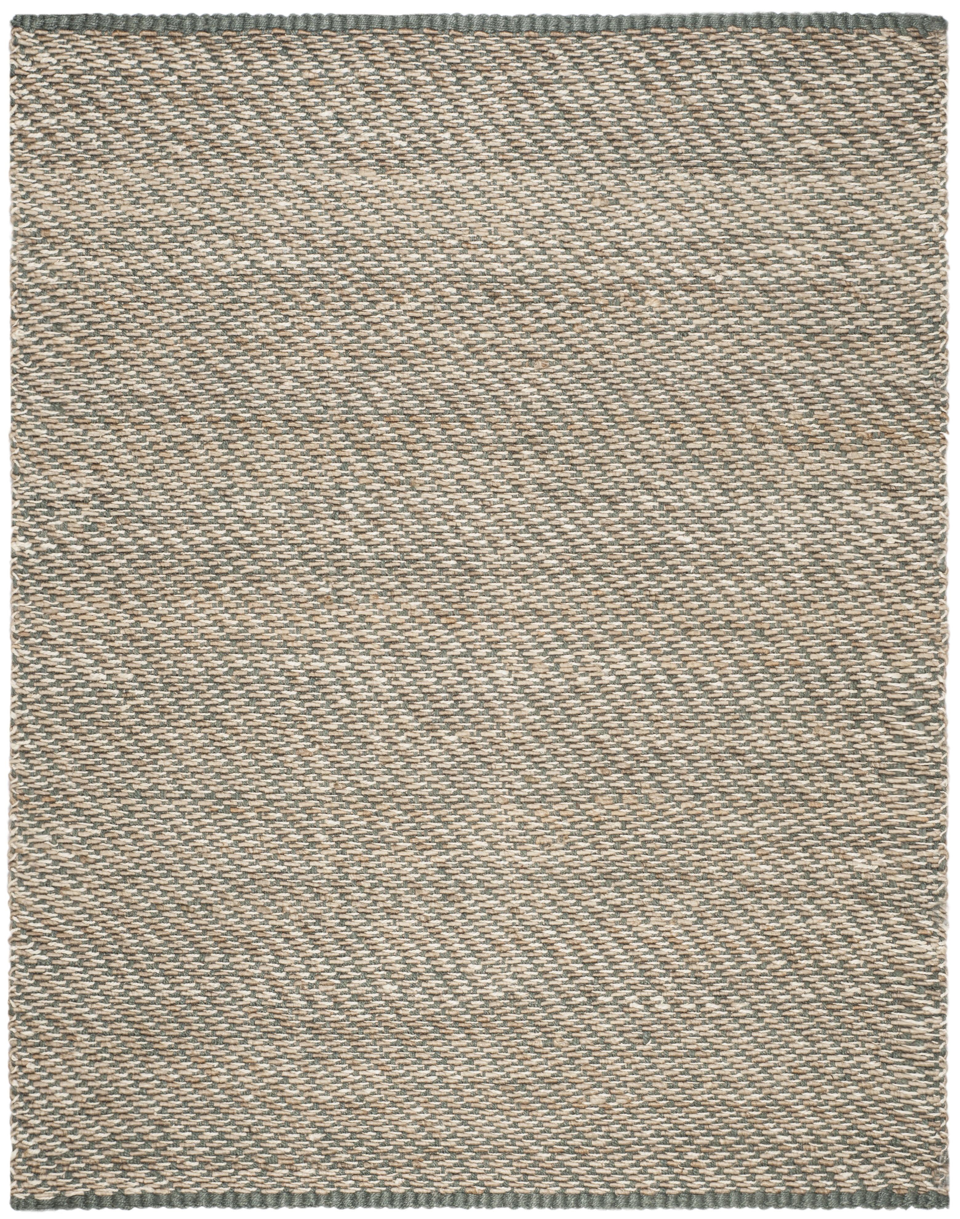 Natural Fiber NF454 Hand Woven Indoor Area Rug - Blue/Natural - 9'x12' - Safavieh
