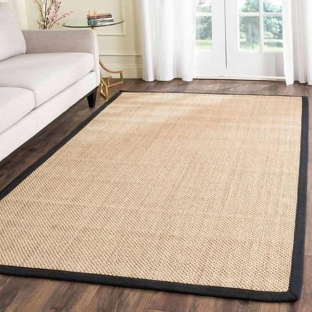 Hand-Knotted Maize & Black Seagrass 2'6" x 4' Area Rug