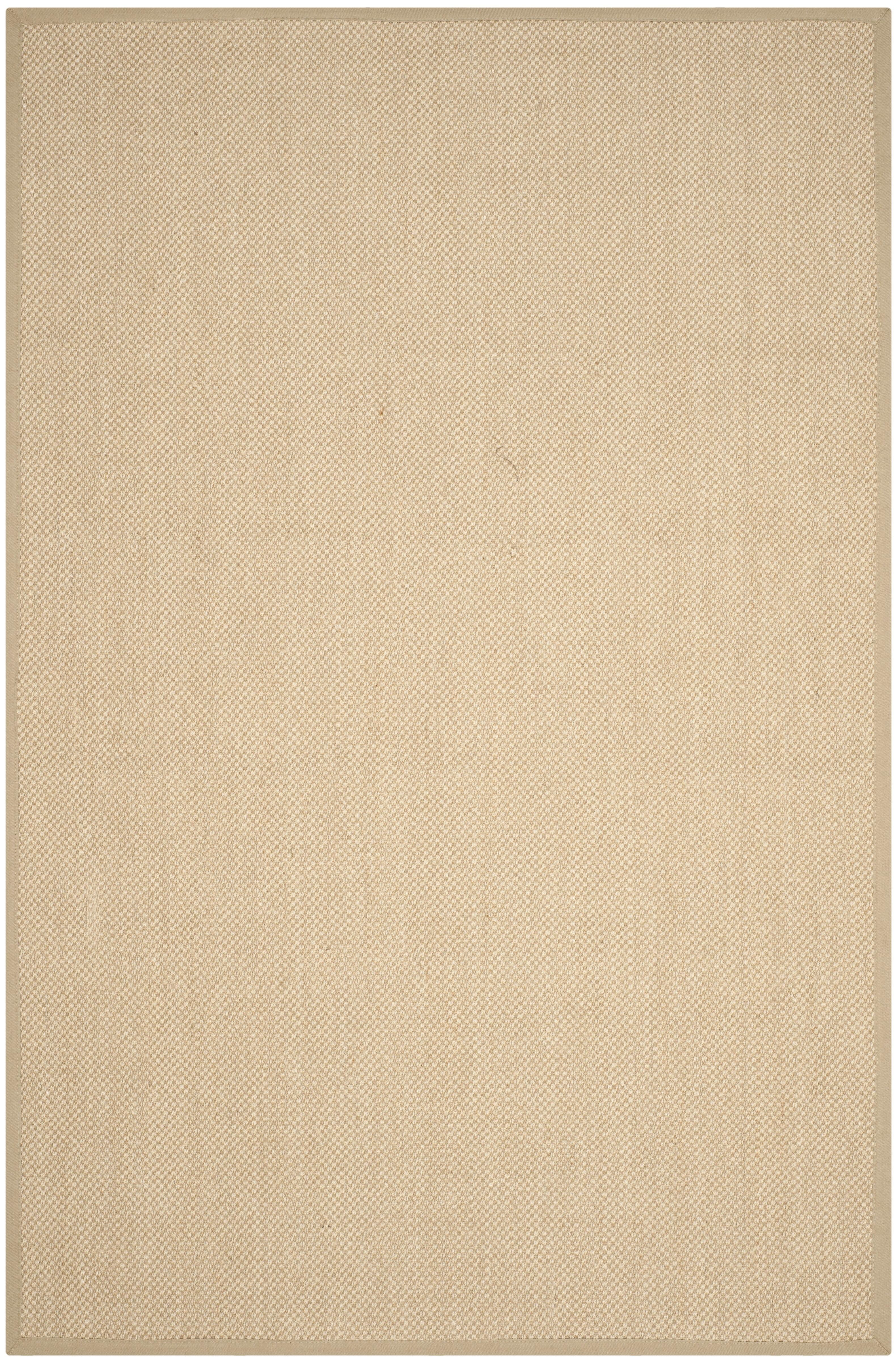 SAFAVIEH Natural Fiber Jovana Solid Area Rug, Maize/Linen, 6' x 8'