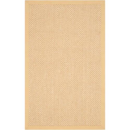 Beige Handmade Non-slip Wool and Cotton Rug