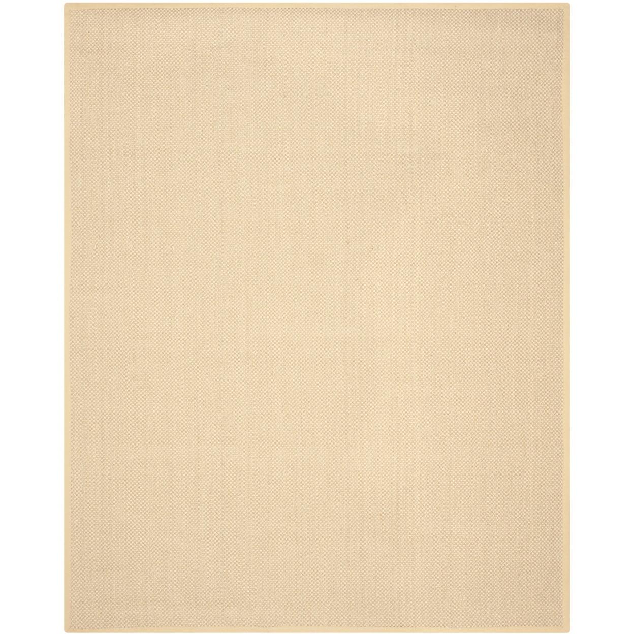 Natural Fiber NF443 Power Loomed Area Rug - Maize/Wheat - 6'x6' - Safavieh.