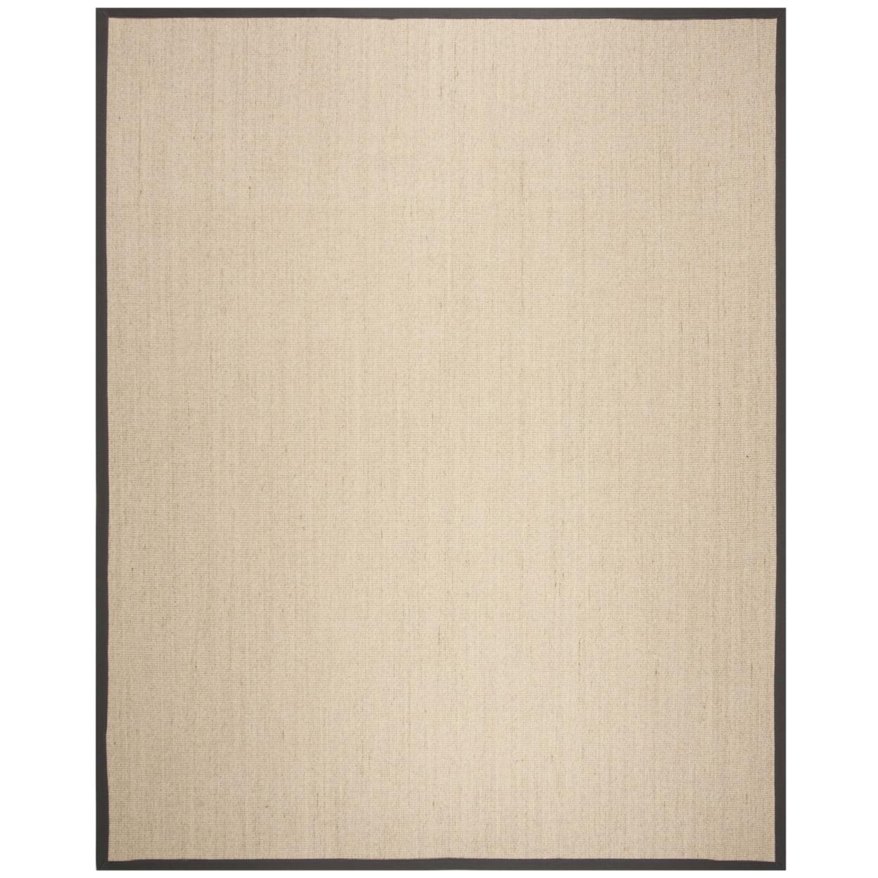 Natural Fiber NF131 Power Loomed Accent Rug - Natural/Dark Grey - 2'x3' - Safavieh.