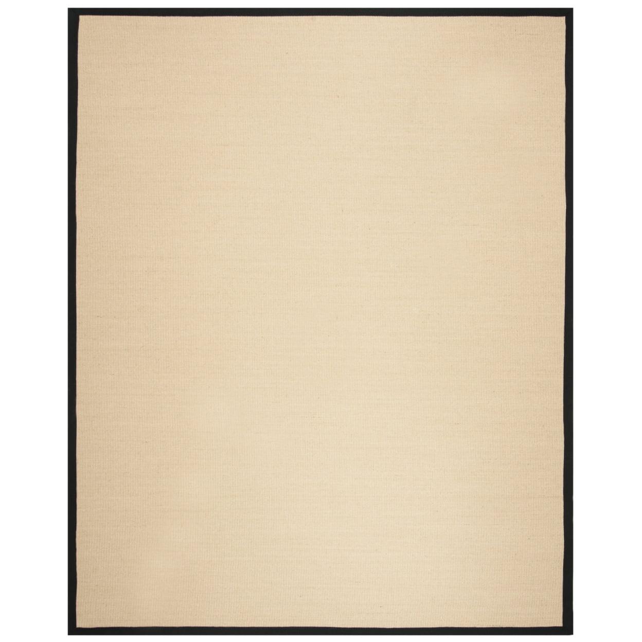 Natural Fiber NF131 Power Loomed Indoor Area Rug - Beige/Black - 5'x8' - Safavieh.