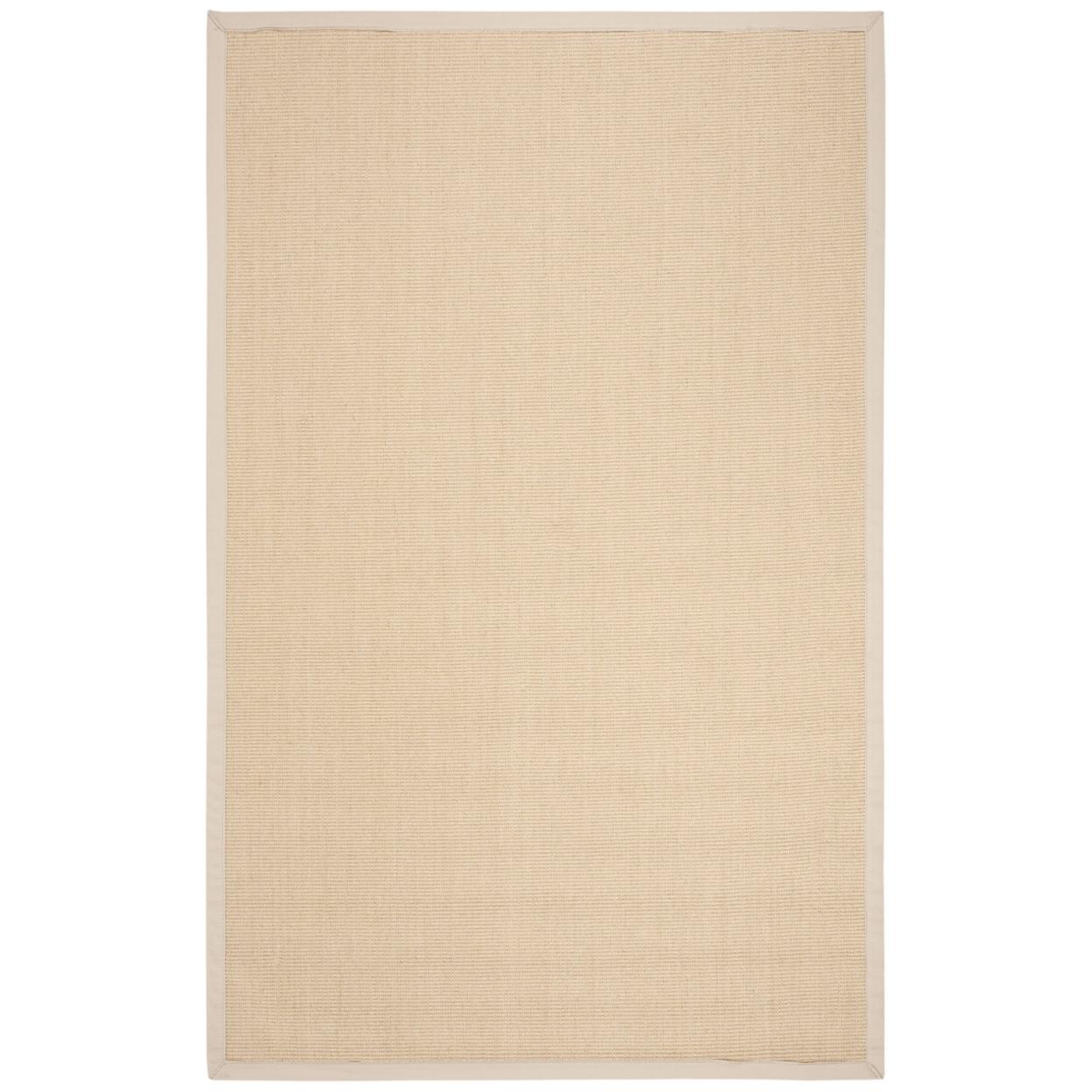 Hand-Knotted Natural Ivory Cotton Area Rug - 4' x 6'