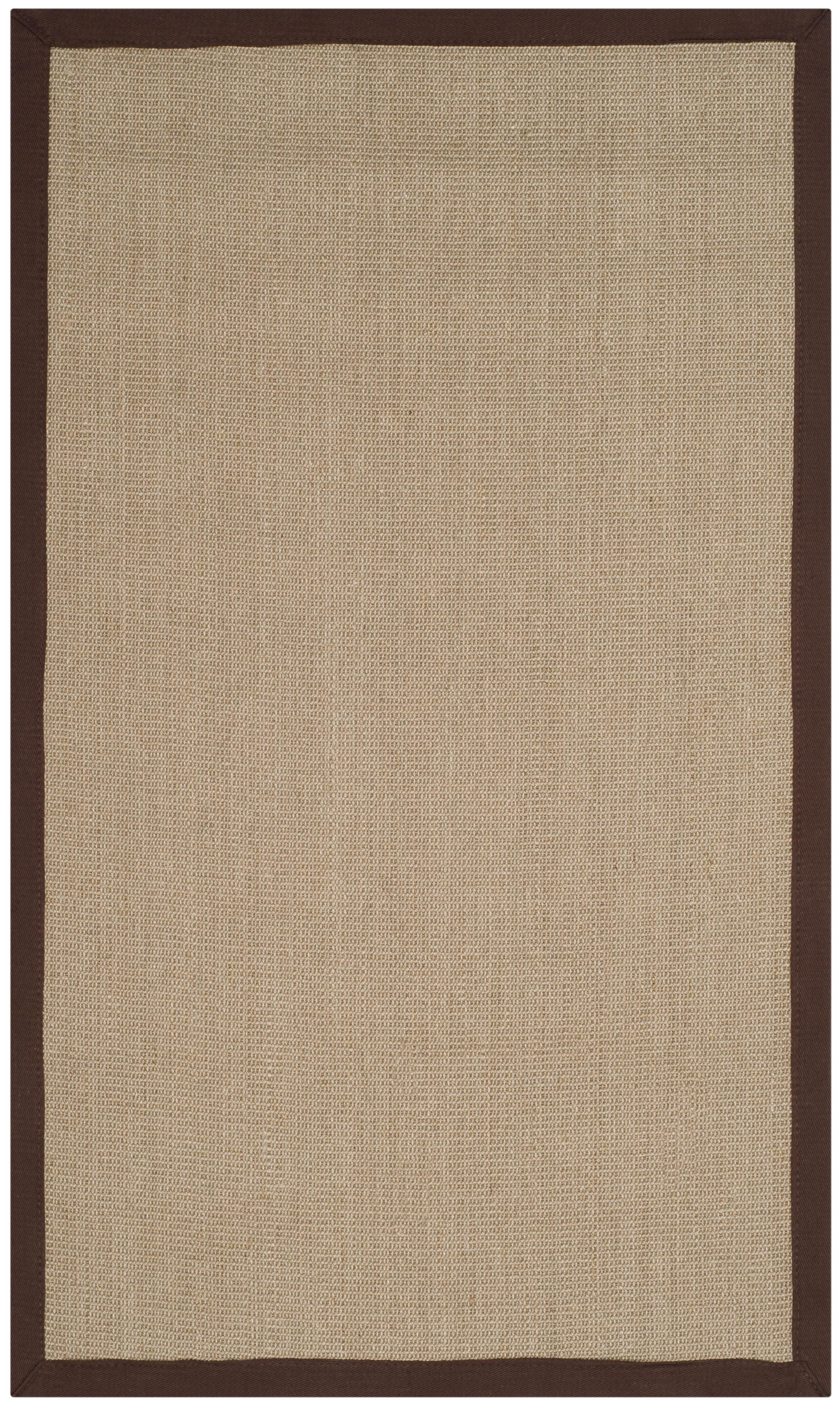 Natural Fiber NF131 Power Loomed Indoor Accent Rug - Sage/Brown - 3'x5' - Safavieh
