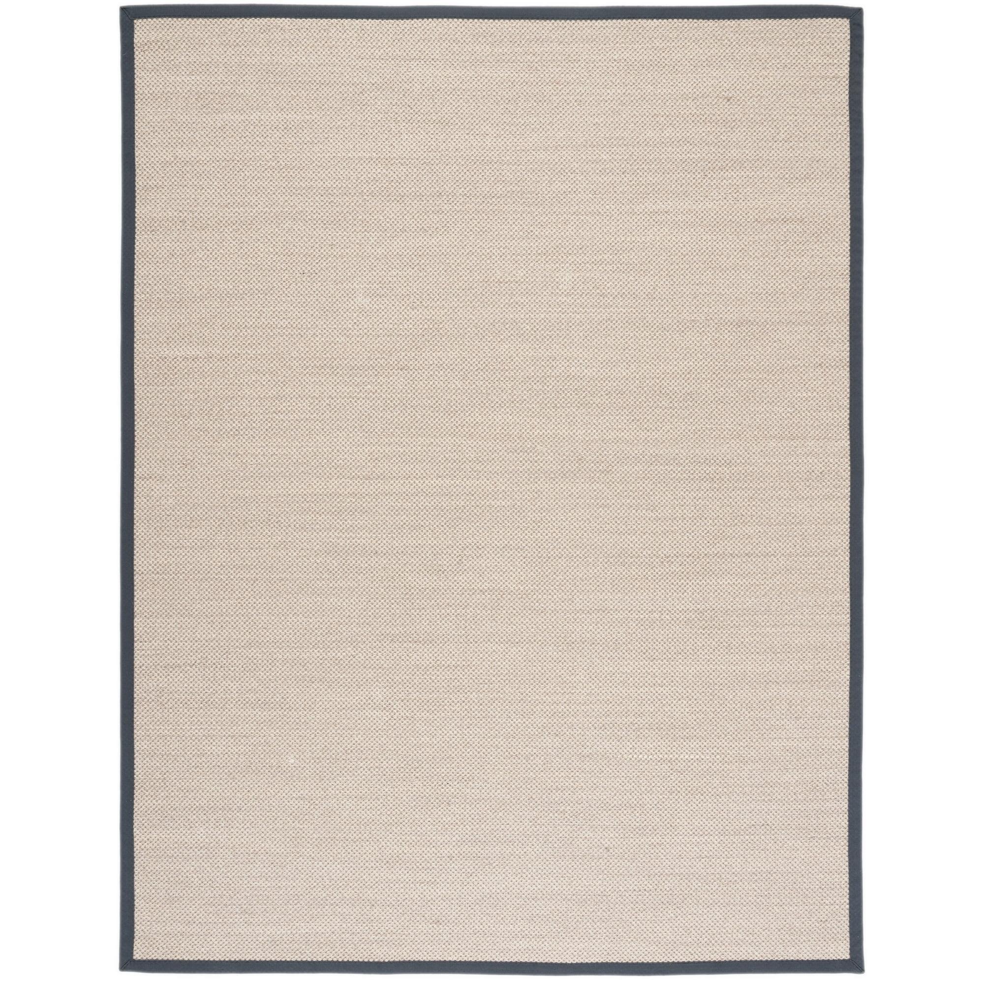 Natural Fiber NF143 Power Loomed Indoor Area Rug - Marble/Dark Grey - 9'x12' - Safavieh