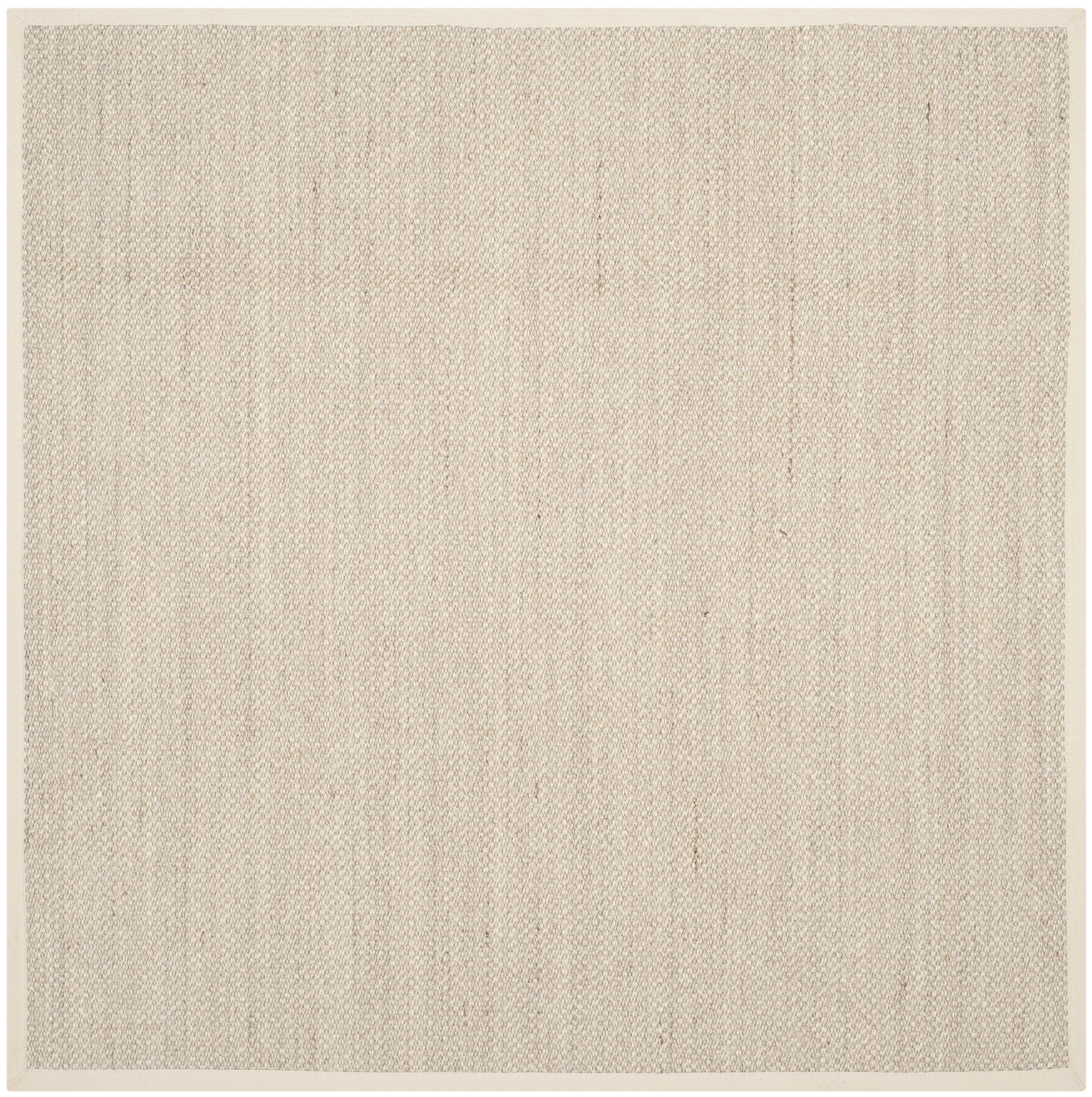 Natural Fiber NF143 Power Loomed Indoor Area Rug - Marble/Beige - 5'x5' - Safavieh