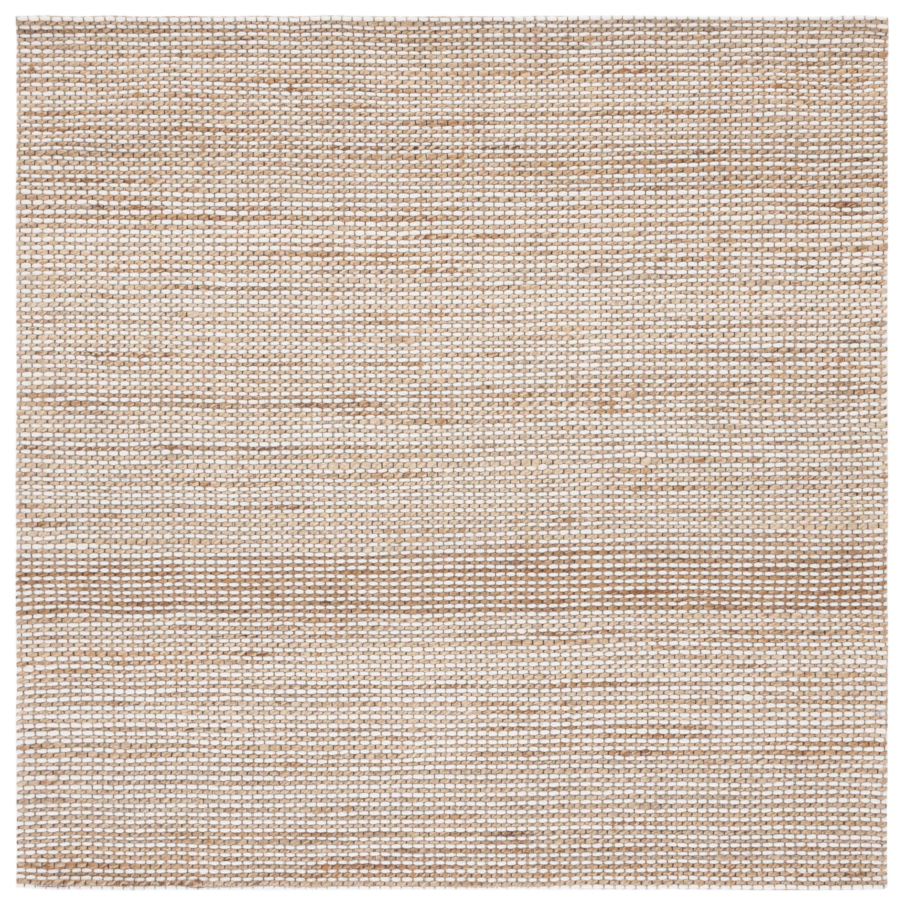 Natural Fiber NFB553 Hand Tufted Area Rug - Natural/Ivory - 4'x4' - Safavieh.