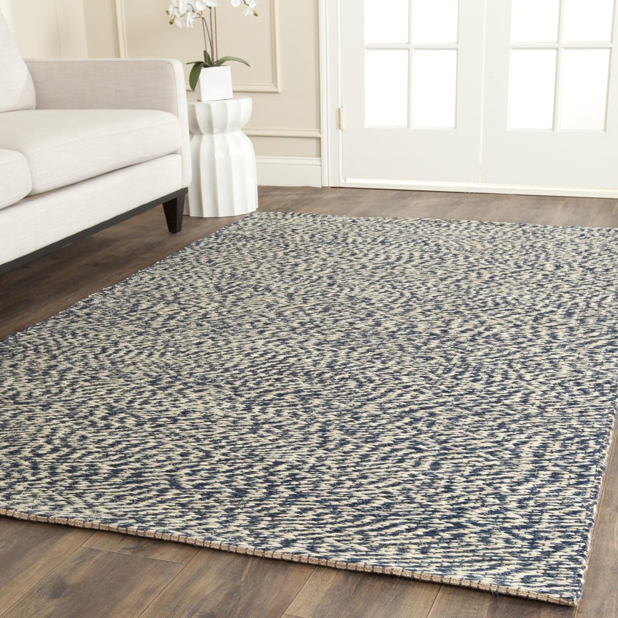 Natural Fiber NF448 Hand Woven Indoor Area Rug - Blue/Ivory - 6'x9' - Safavieh.