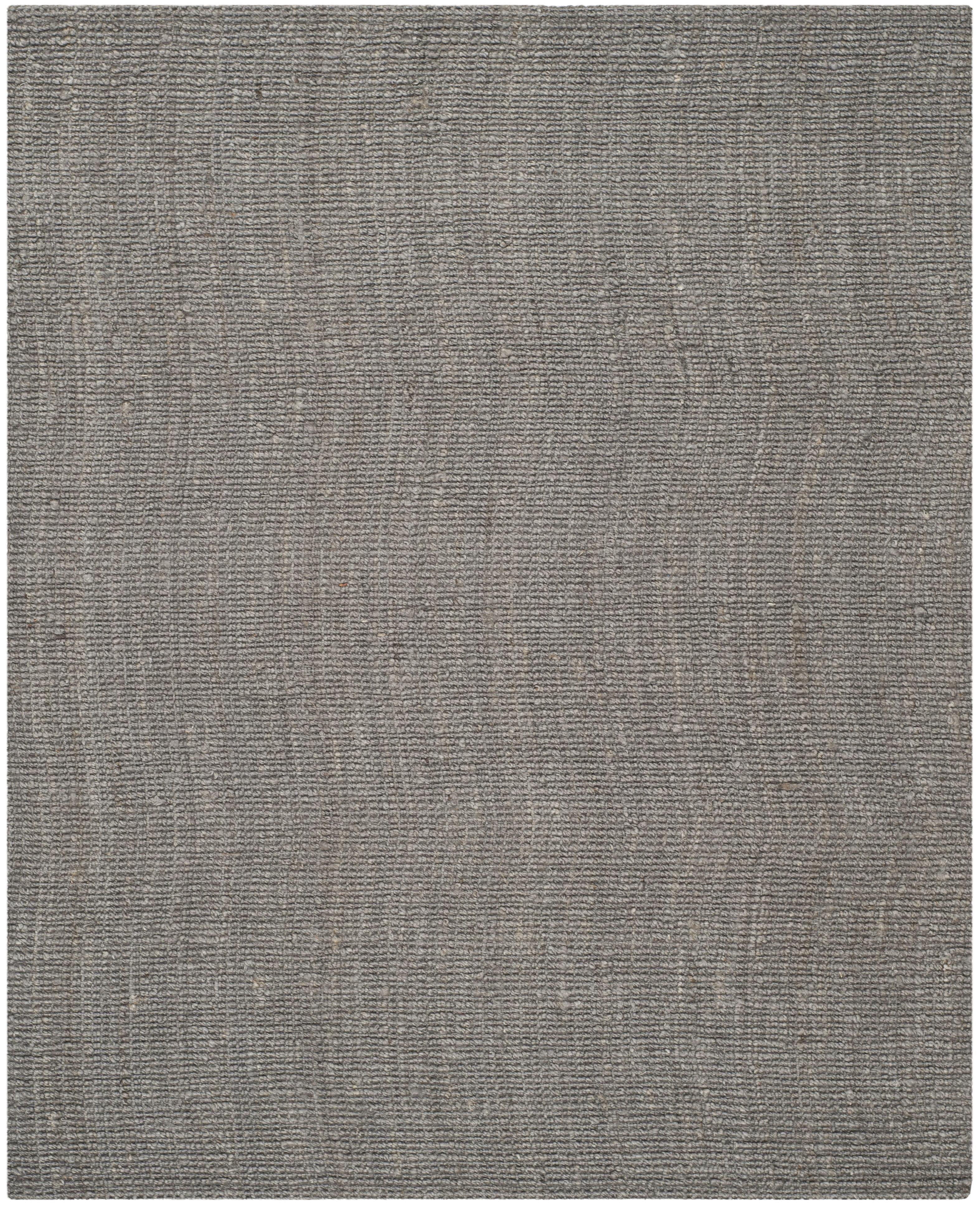 Light Gray Hand-Knotted Wool Area Rug, 68" x 22"