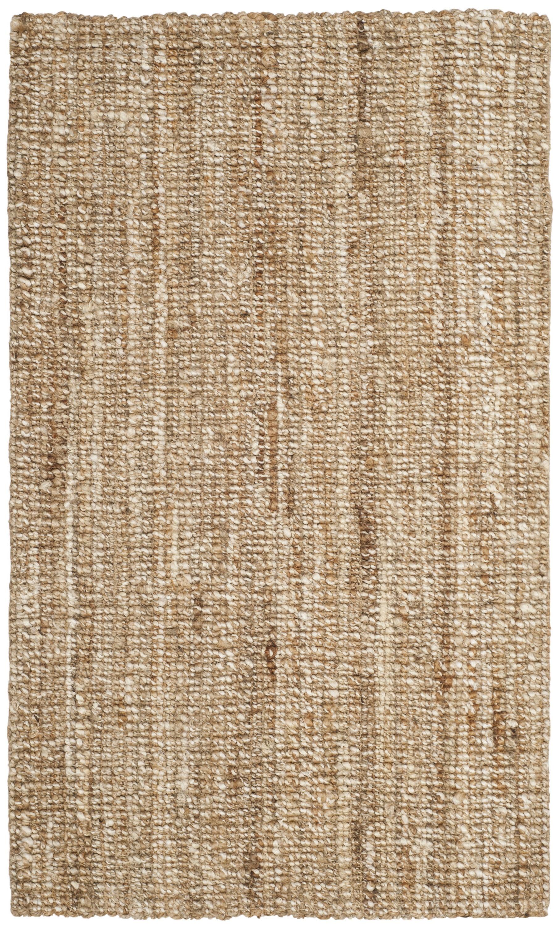 Natural Ivory Handwoven Wool 3' x 5' Area Rug