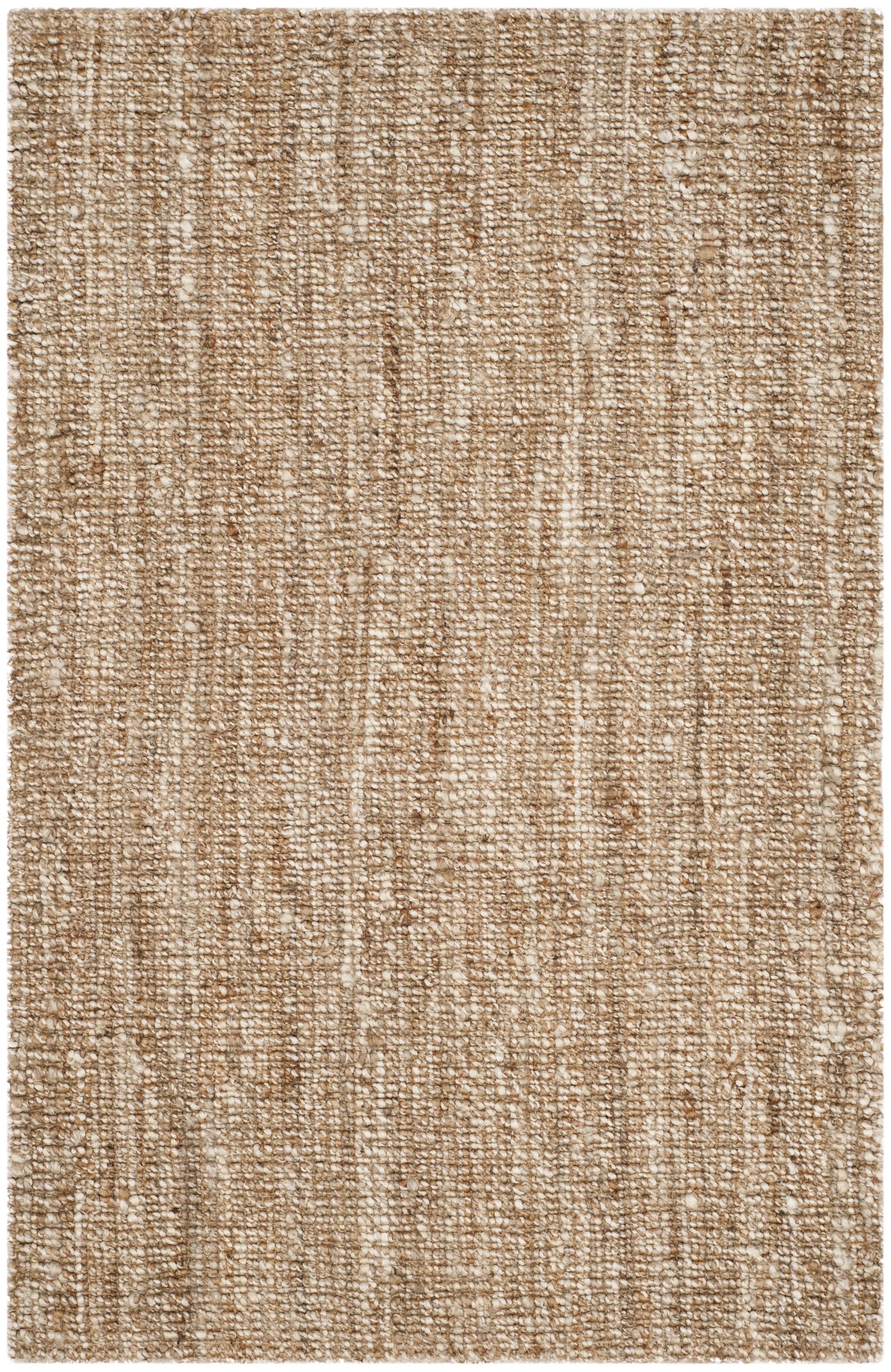 Natural Ivory Handwoven Wool Area Rug 4' x 6'