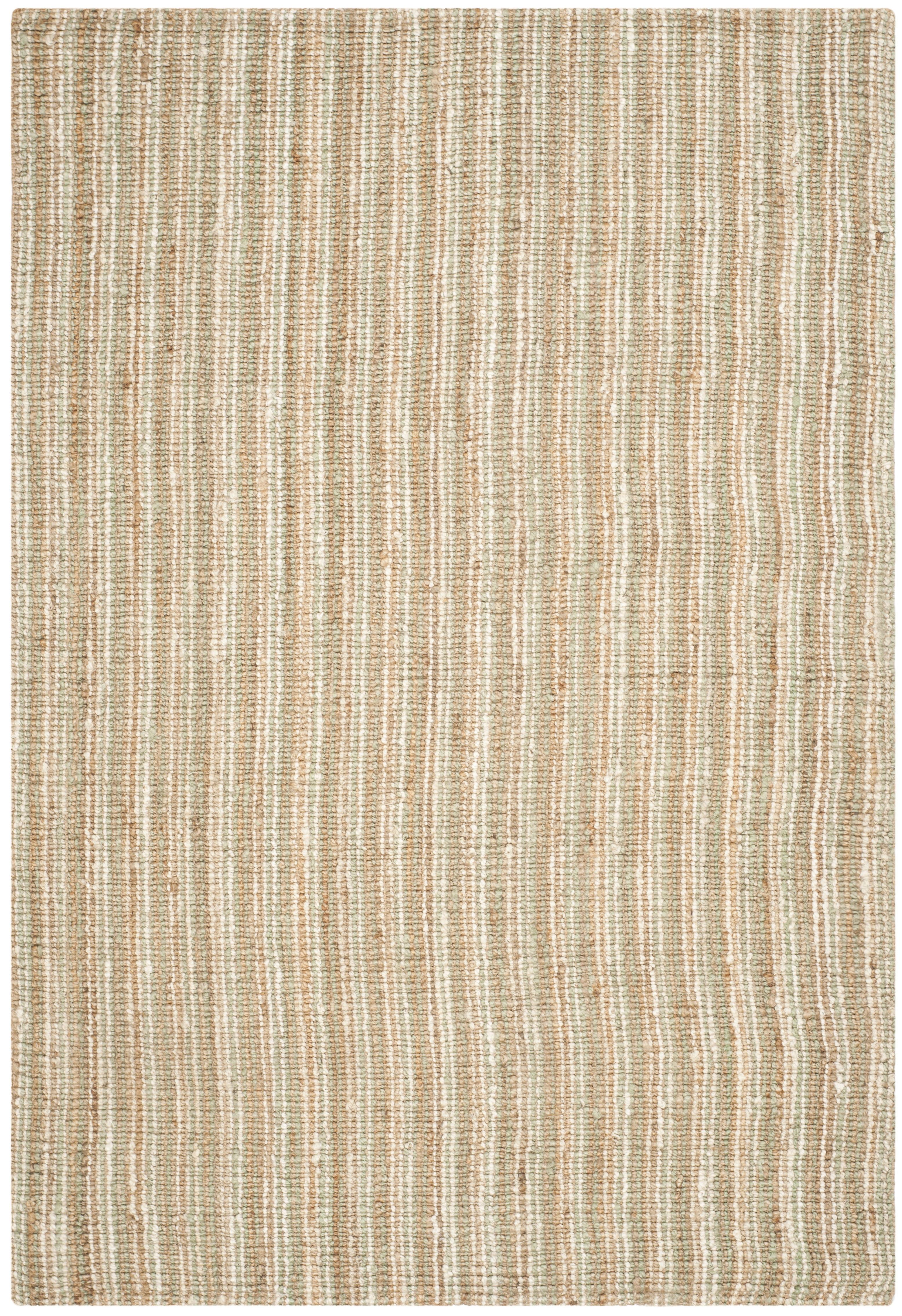 Sage and Natural Handwoven Jute Area Rug