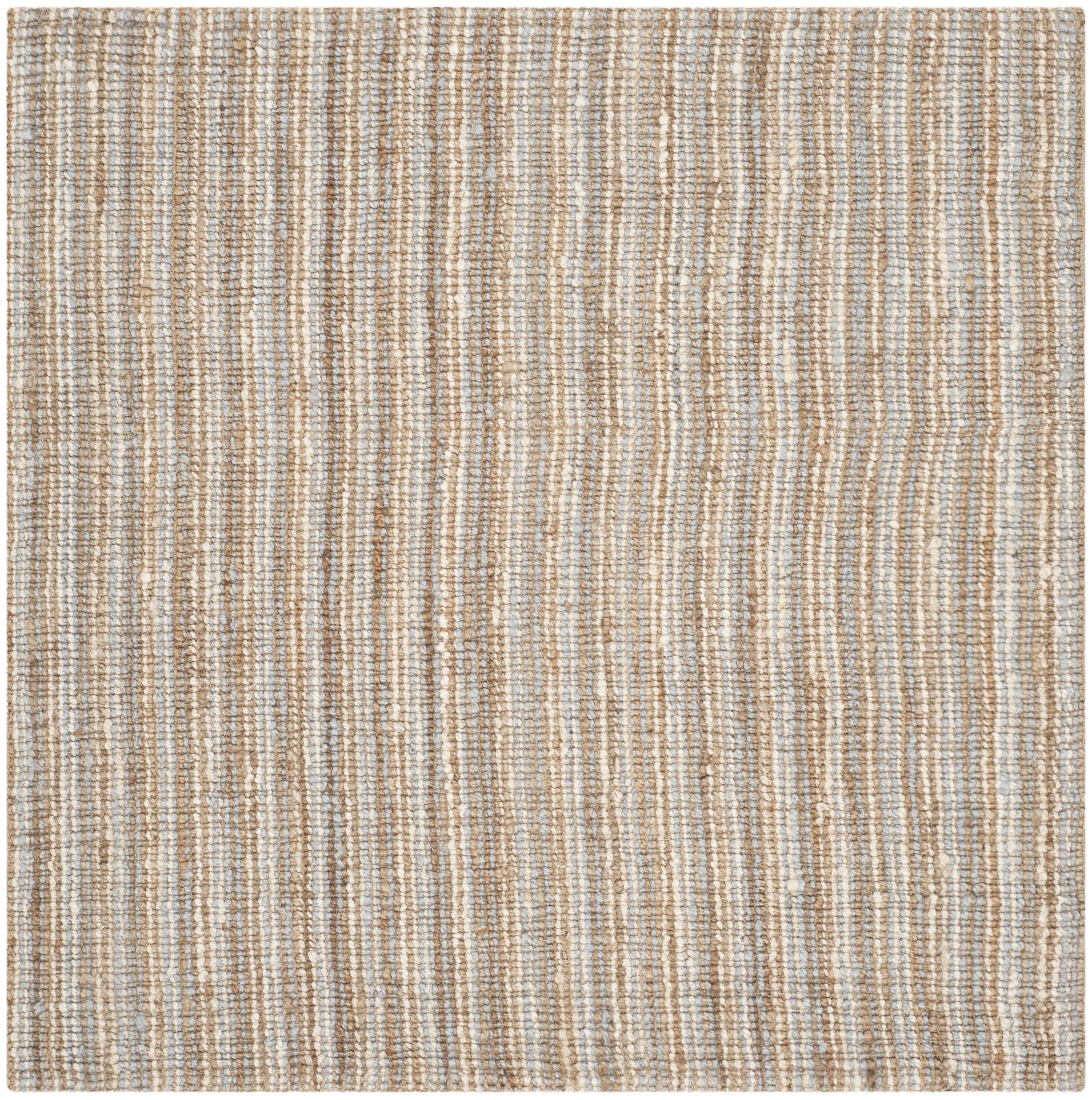 Natural Fiber NF730 Hand Woven Indoor Area Rug - Green/Grey - 4'x4' - Safavieh