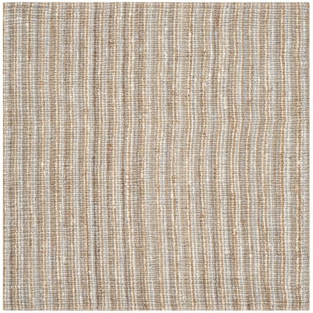 Natural Fiber NF730 Hand Woven Indoor Area Rug - Green/Grey - 4'x4' - Safavieh