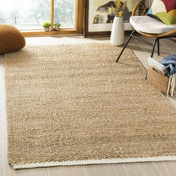 Natural Fiber NF465 Hand Woven Indoor Area Rug - Ivory/Natural - 6'x9' - Safavieh.