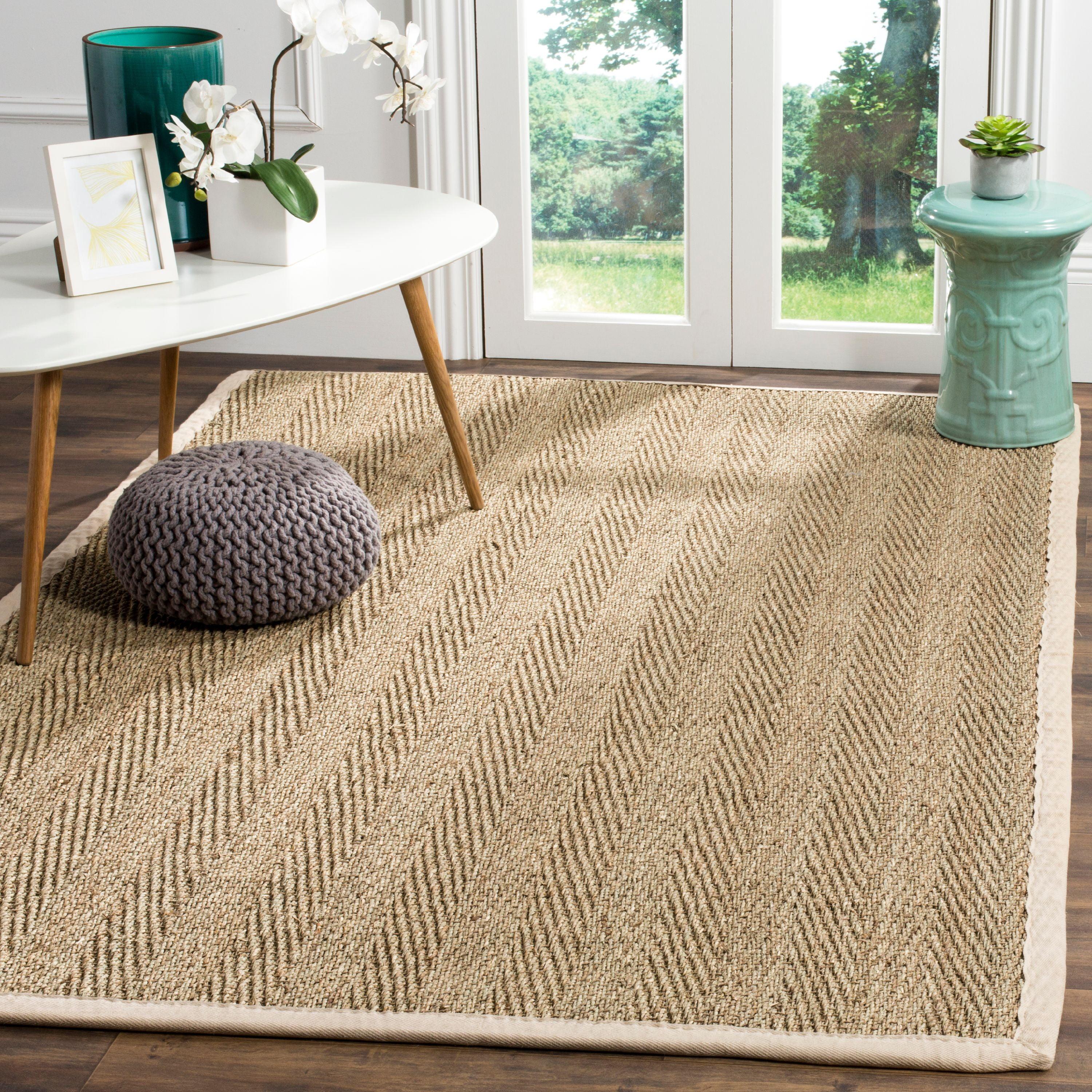 Natural Ivory Seagrass 4' x 6' Area Rug